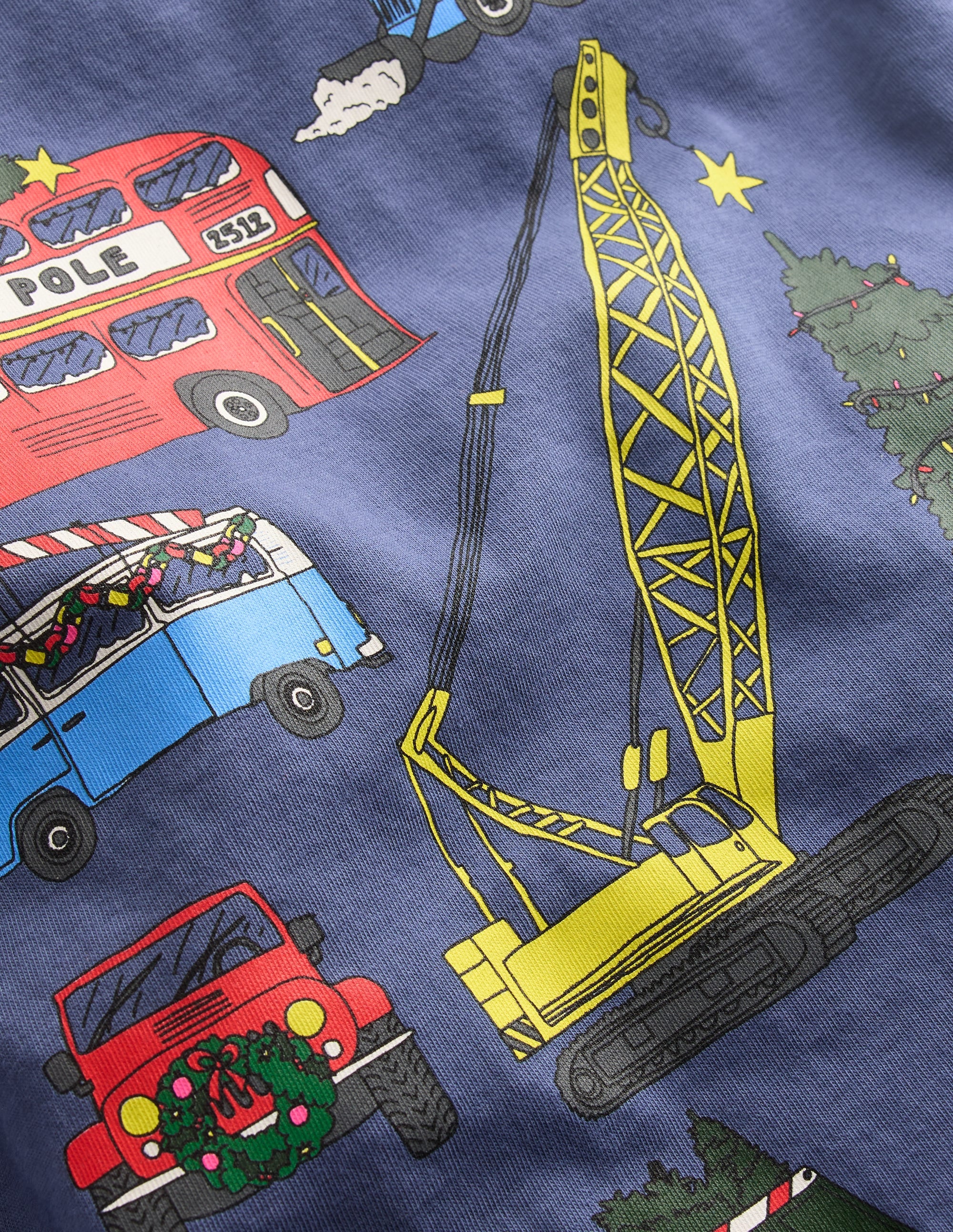 Langarmshirt mit Druck-Weihnachten Fahrzeuge - Image 3