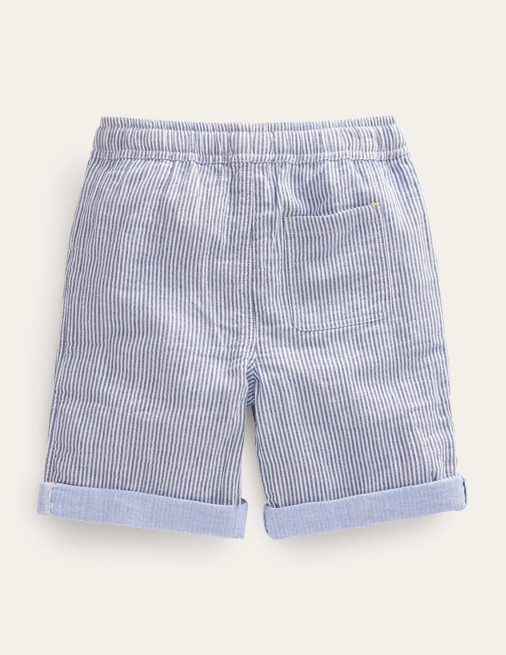 Leichte Freizeit-Shorts-Schuluniform-Marineblau, Feine Streifen - Image 2