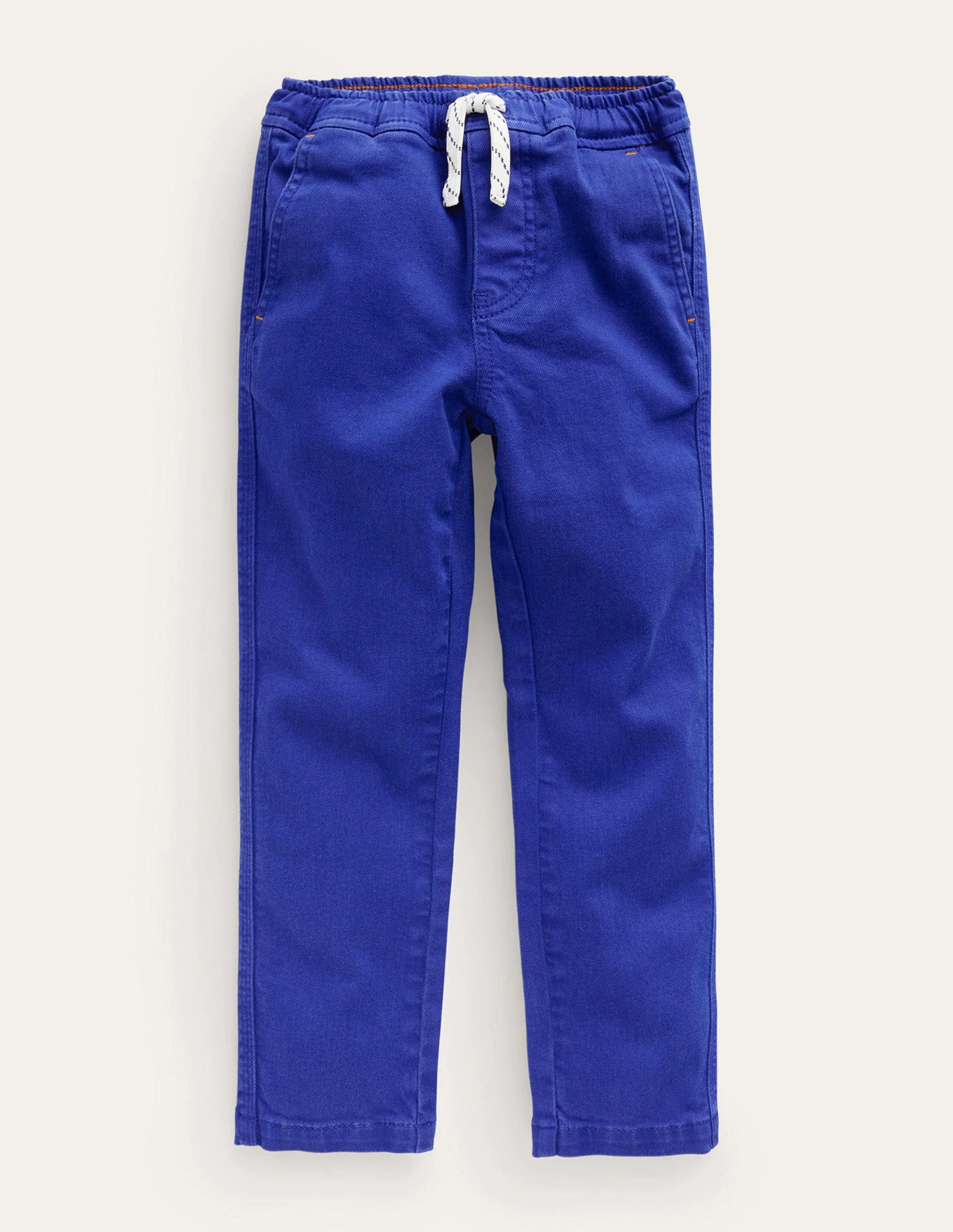 Lockere Hose zum Hineinschlüpfen mit schmalem Schnitt-Blau