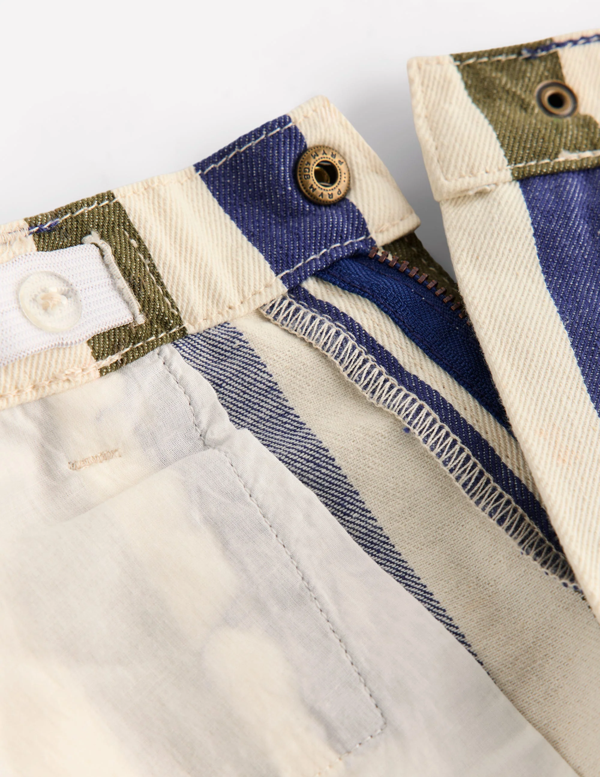 Lockere Jeanshose mit geradem Bein-Surf The Web-Blau und Wintermoos - Image 7