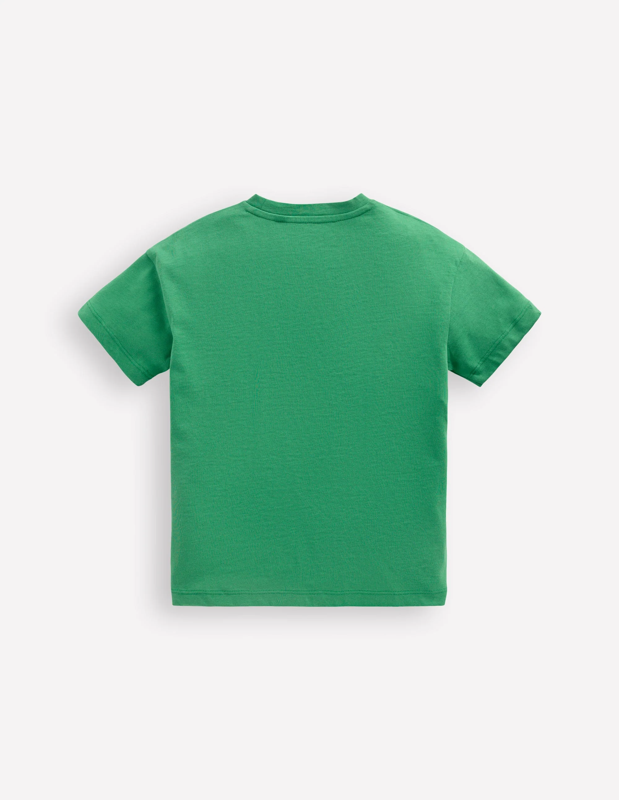 Lockeres T-Shirt mit Sportgrafik-Sattes Smaragdgrün Cricket - Image 2