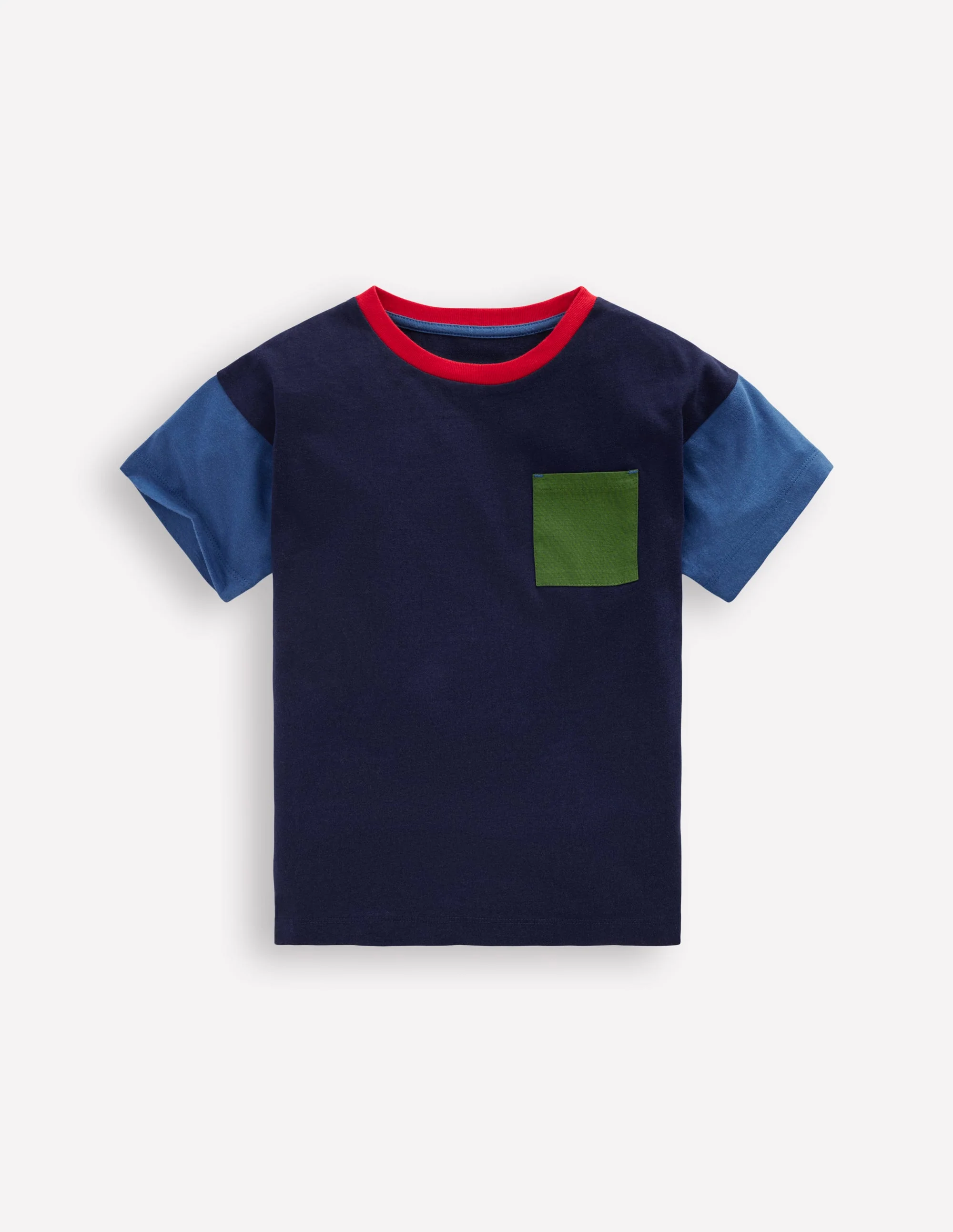 Lockeres T-Shirt mit Tasche aus reißfestem Material-Delftblau/Artischocke/Mittelalterlich - Image 4