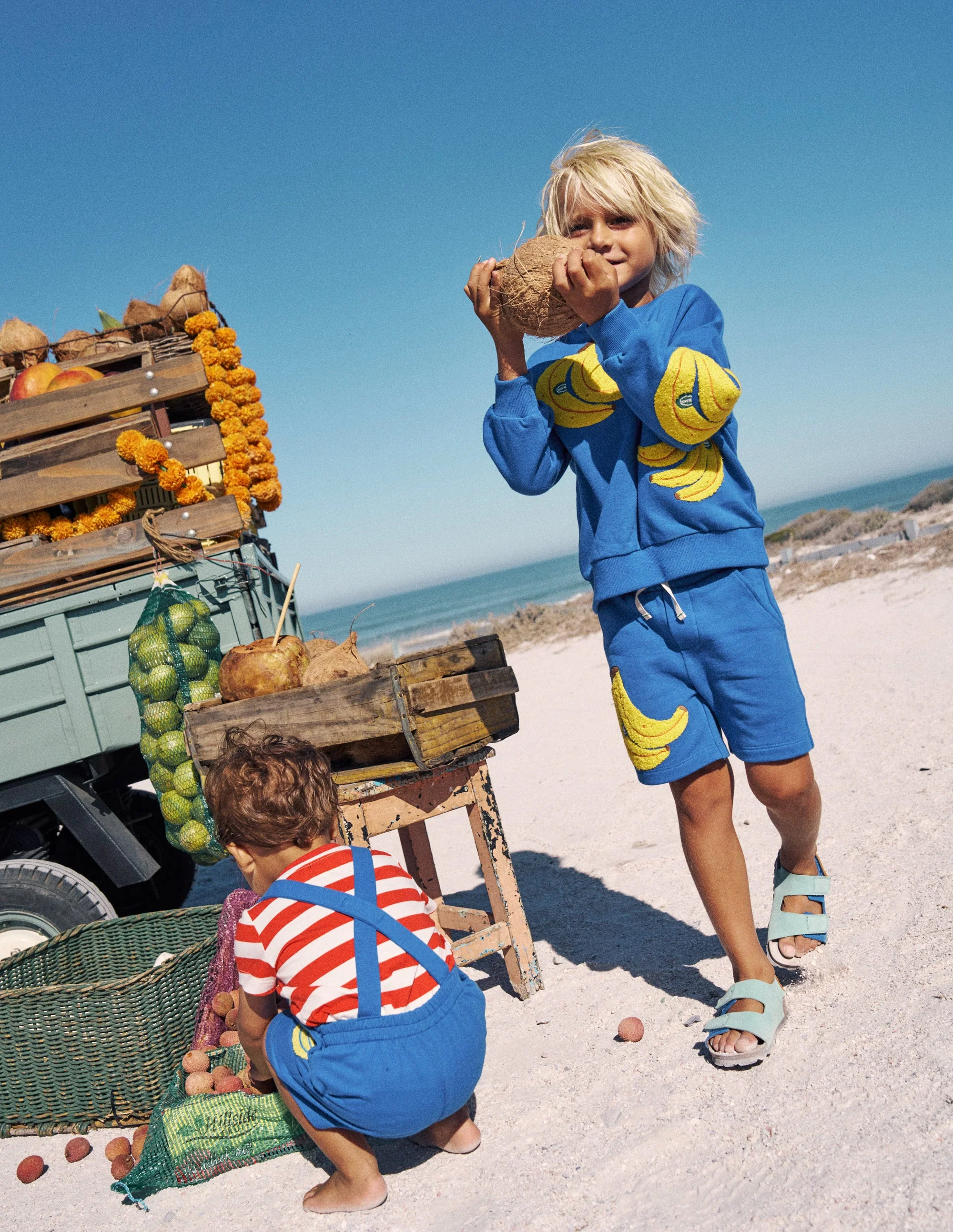 Lustige Sweatshorts-Surf The Web-Blau Banane - Image 4