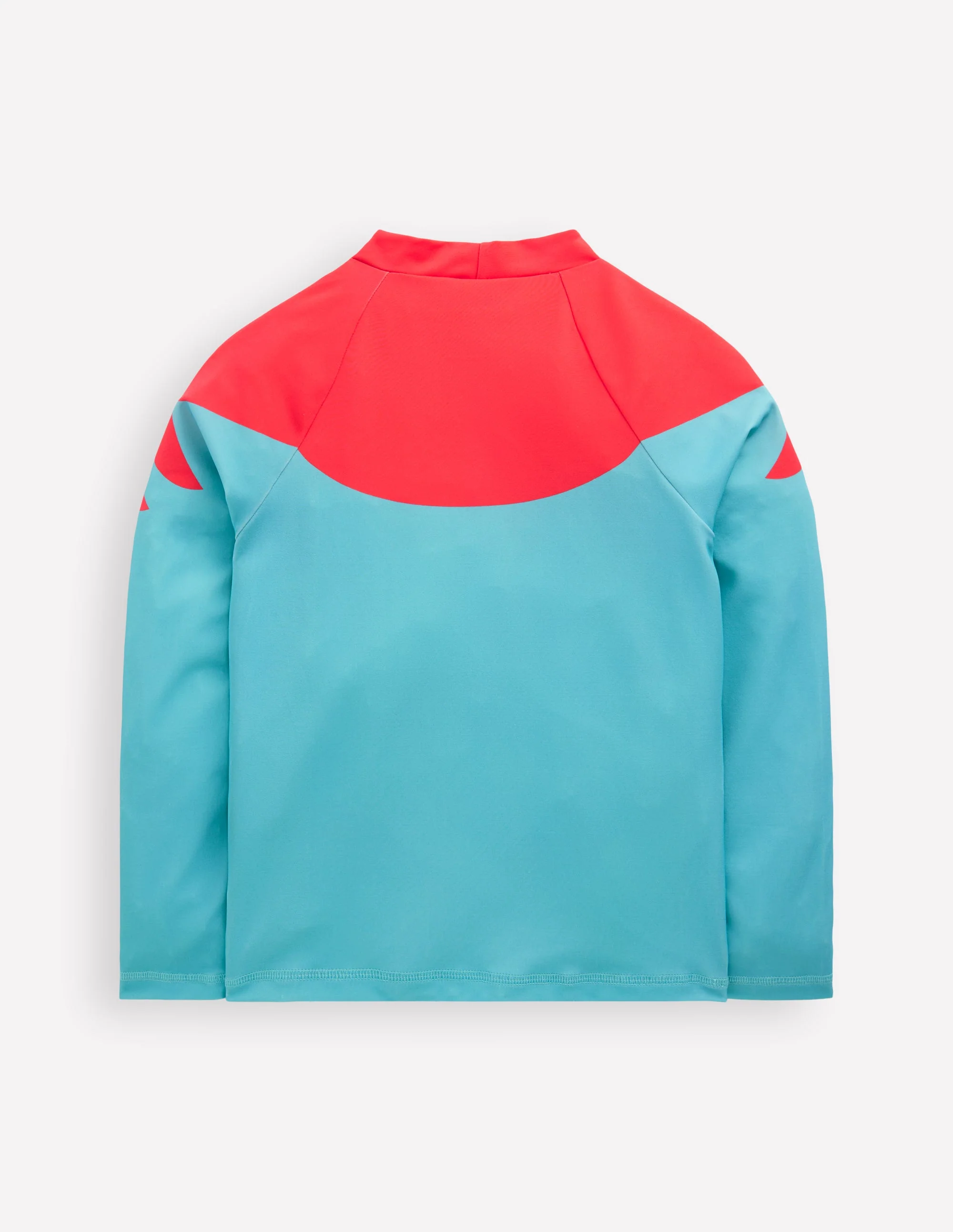 Lustiges Badeshirt mit Sonnenschutz-Aqua Meeresblau Krebs - Image 2