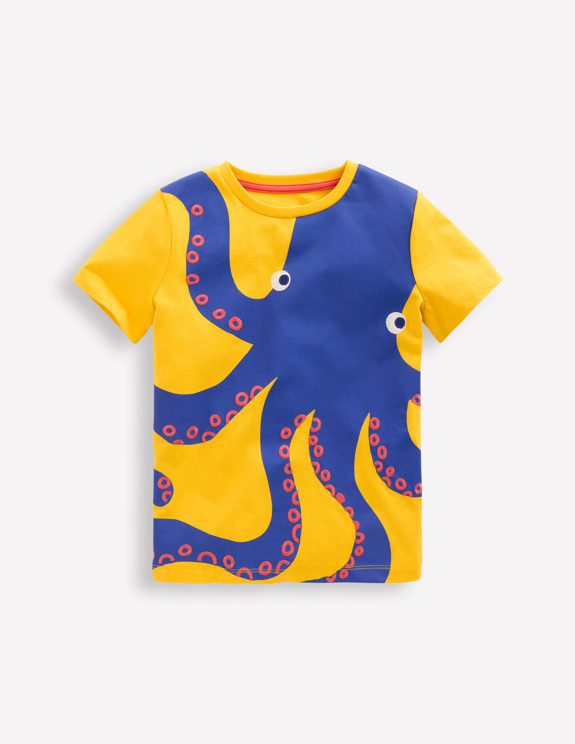 Lustiges T-Shirt mit Grafik-Ananas-Gelb Oktopus