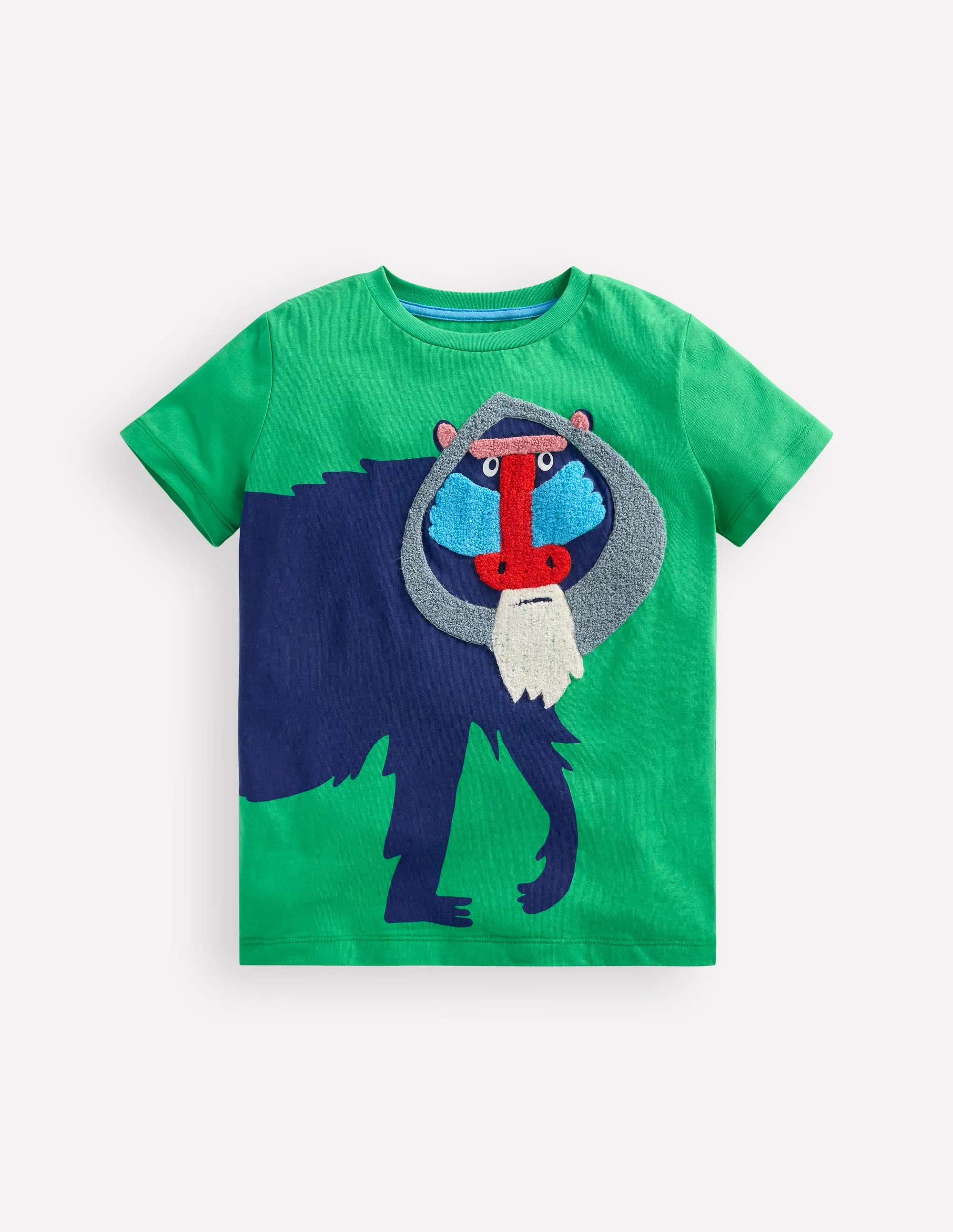 Lustiges T-Shirt mit Grafik-Blassgrün Pavian