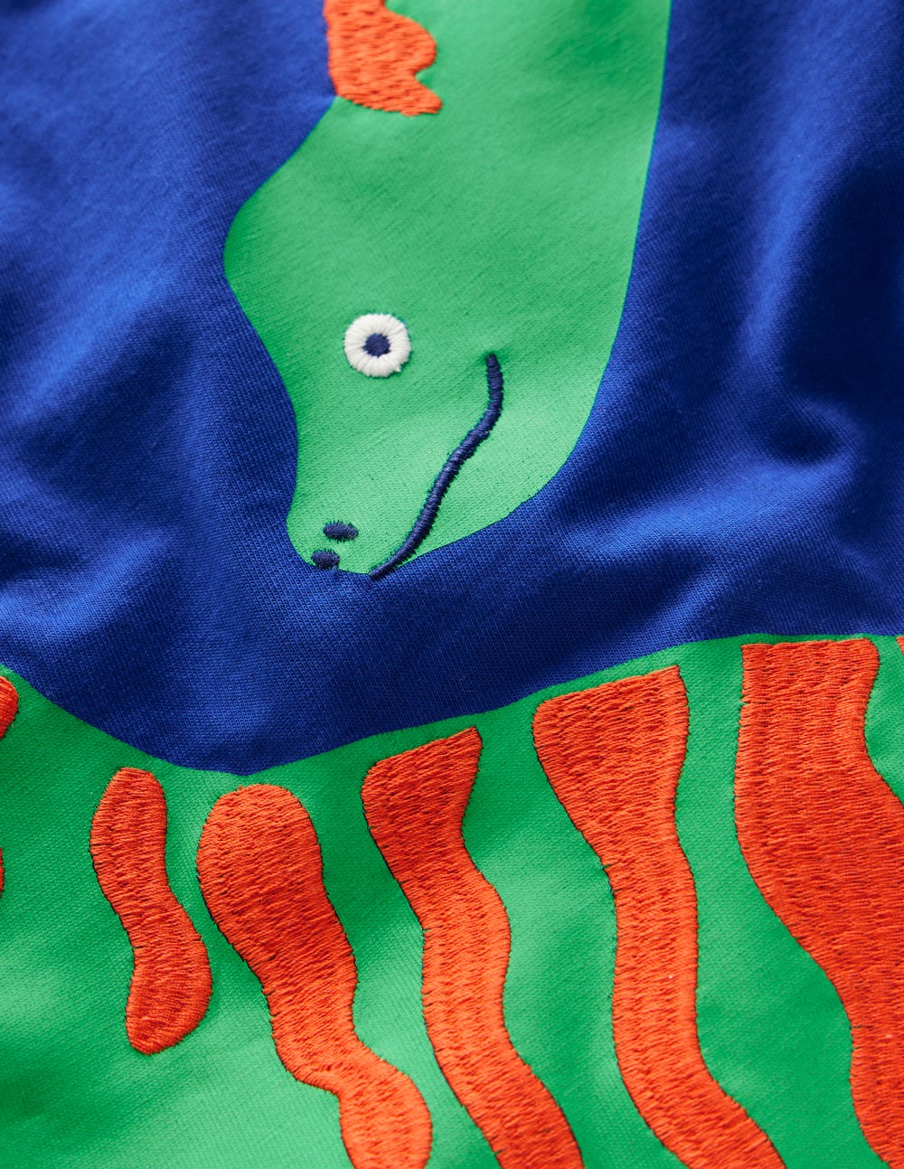Lustiges T-Shirt mit Grafik-Leuchtendes Blau Dino - Image 3