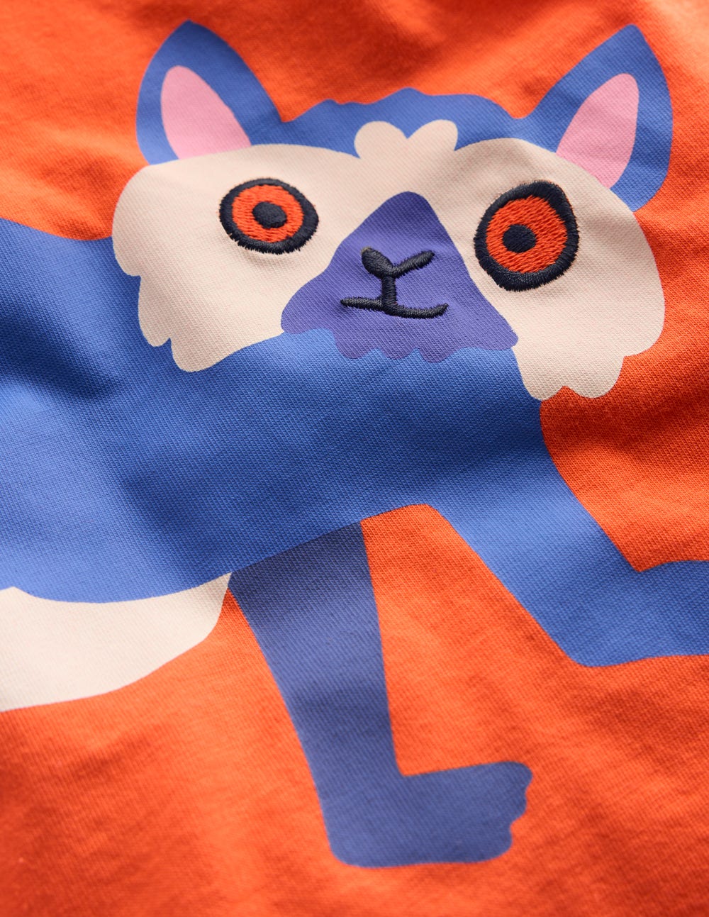 Lustiges T-Shirt mit Grafik-Zinnoberorange Limur - Image 3