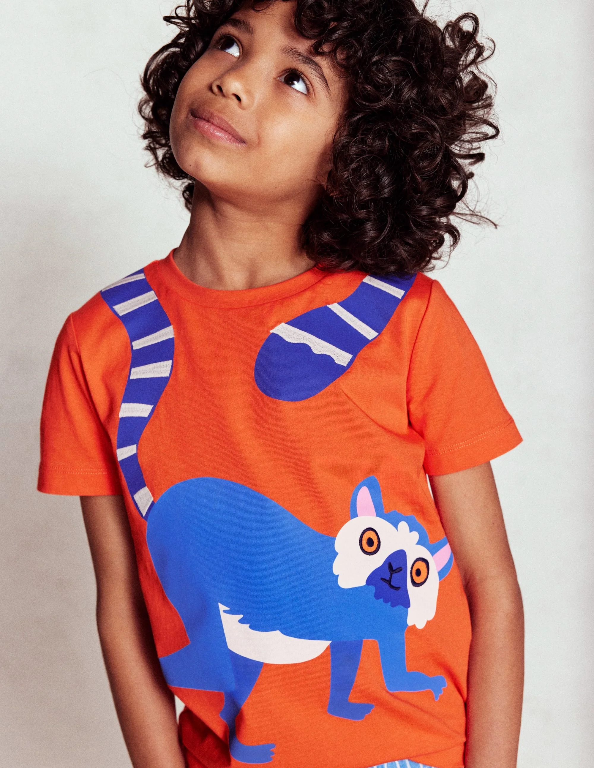 Lustiges T-Shirt mit Grafik-Zinnoberorange Limur - Image 4