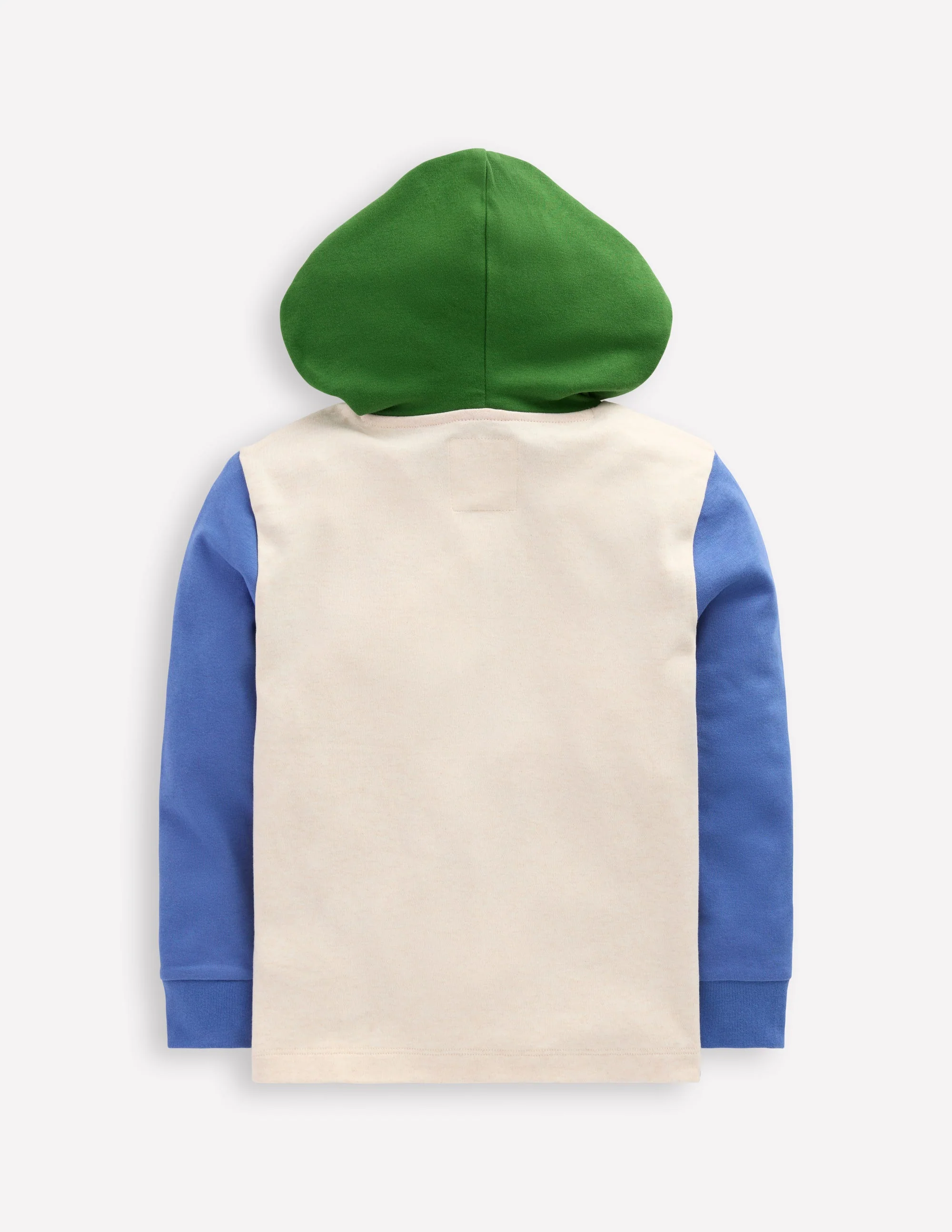 Mittelschwerer Kapuzenpullover-Haferbeige meliert/Flussblau - Image 5