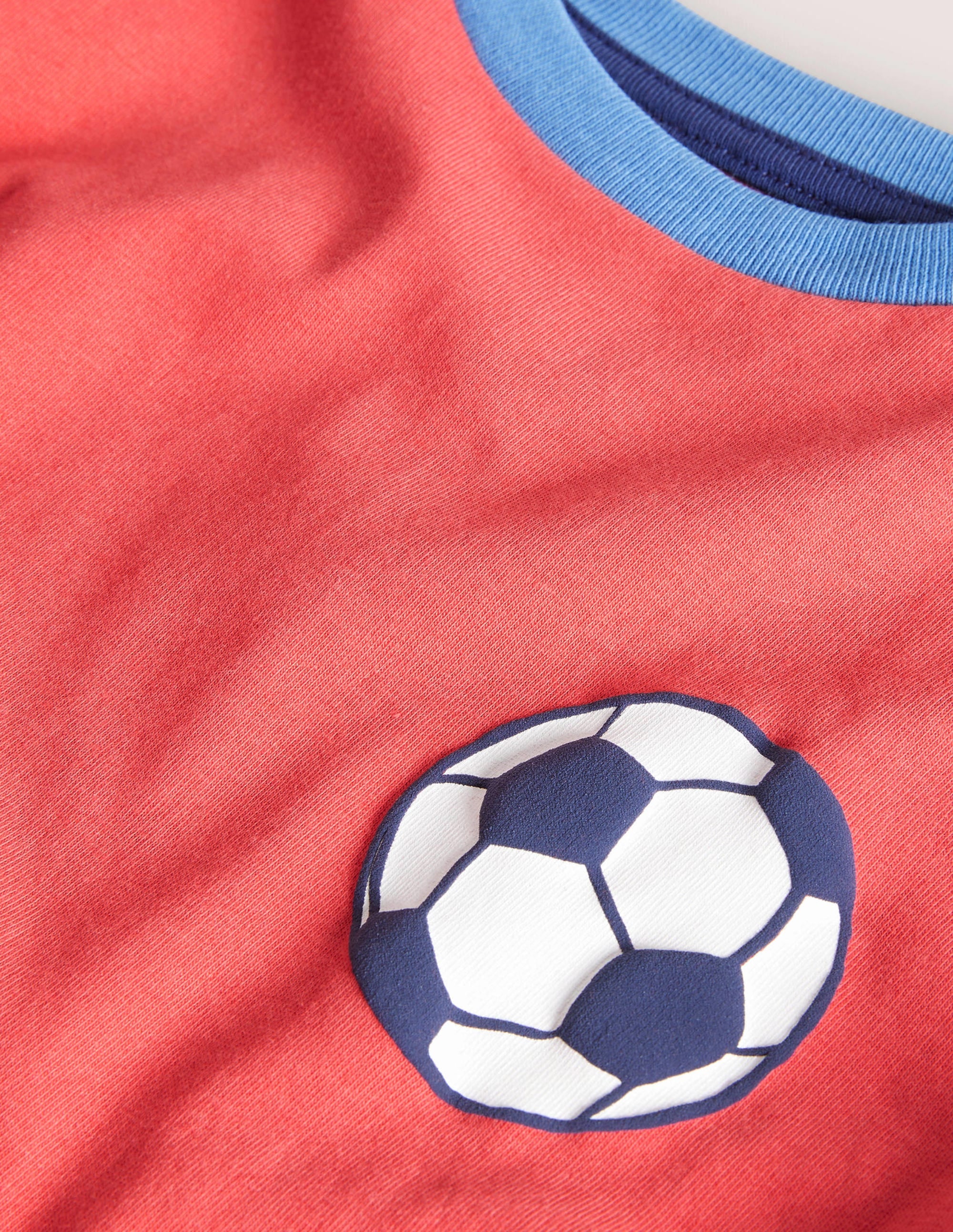 Oberteil mit Fußballmotiv-Cherrytomatenrot - Image 3