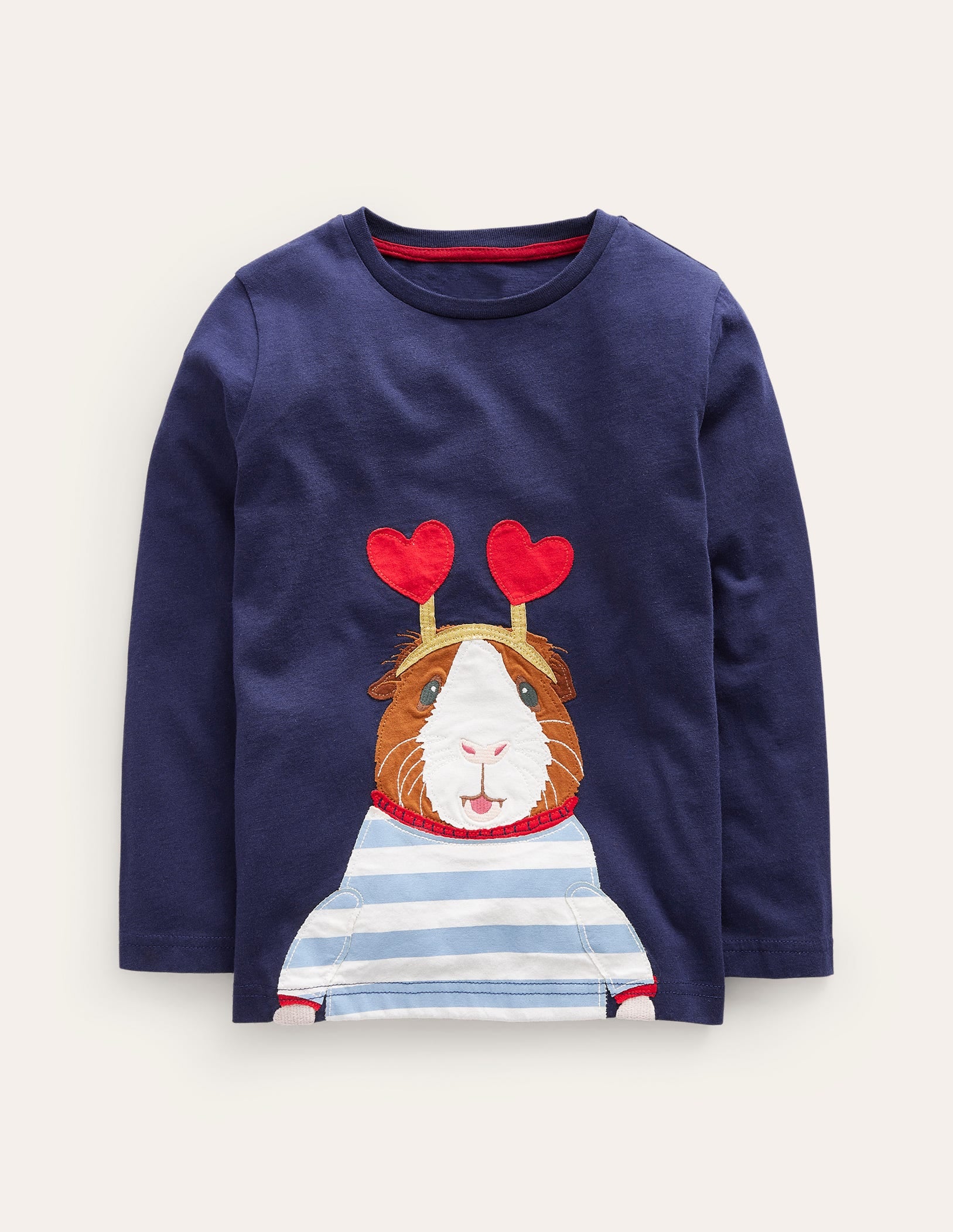 Oberteil mit Meerschweinchen-Logo-Magazinblau Meerschweinchen
