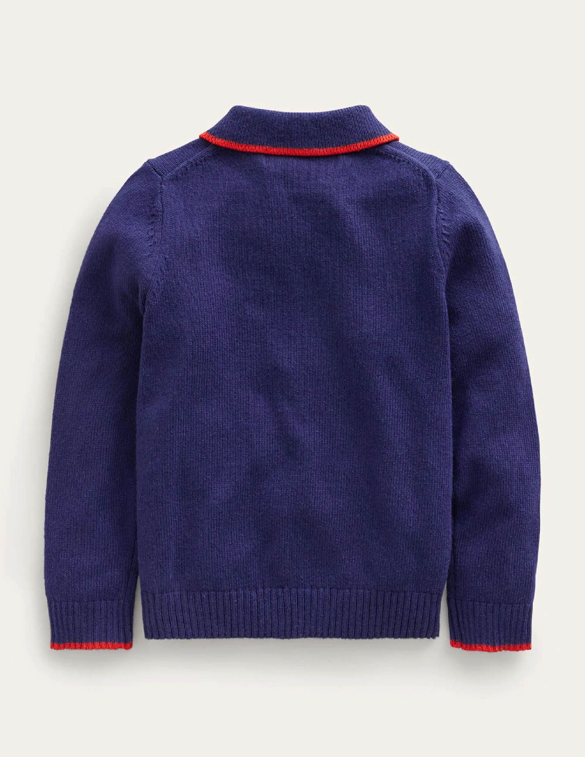 Oberteil mit Strickkragen-Französisches Marineblau - Image 2