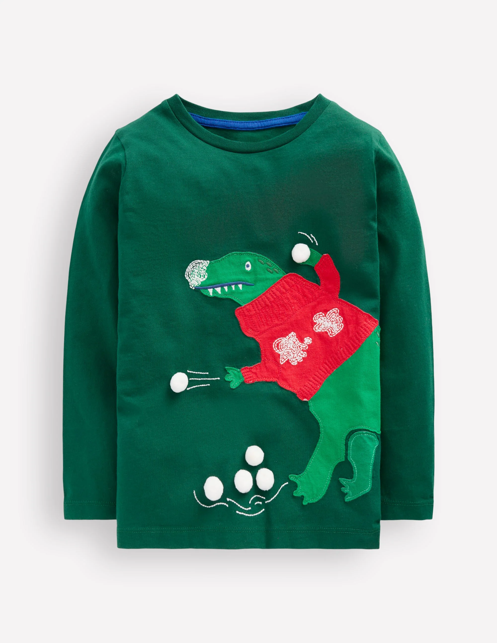 Originelles, langärmliges 3D-T-Shirt-Botanischer Garten Dino