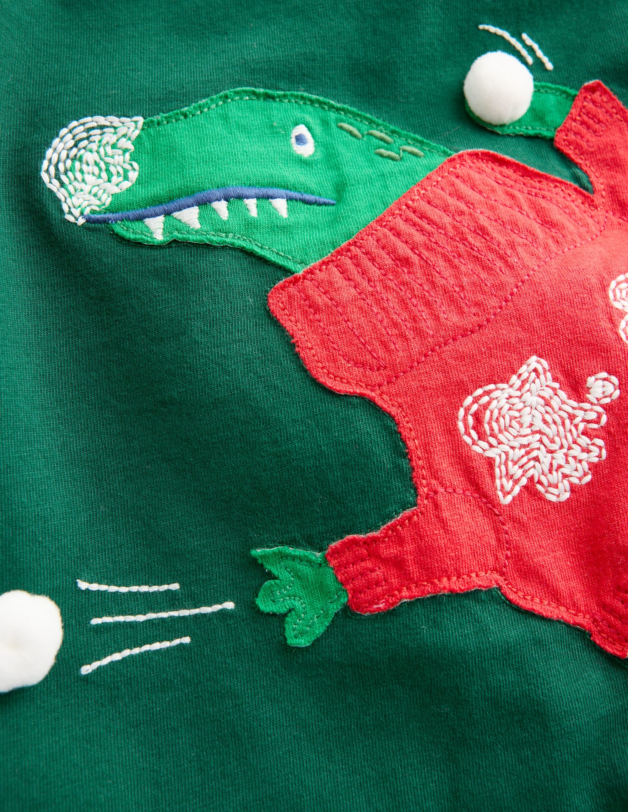 Originelles, langärmliges 3D-T-Shirt-Botanischer Garten Dino - Image 3