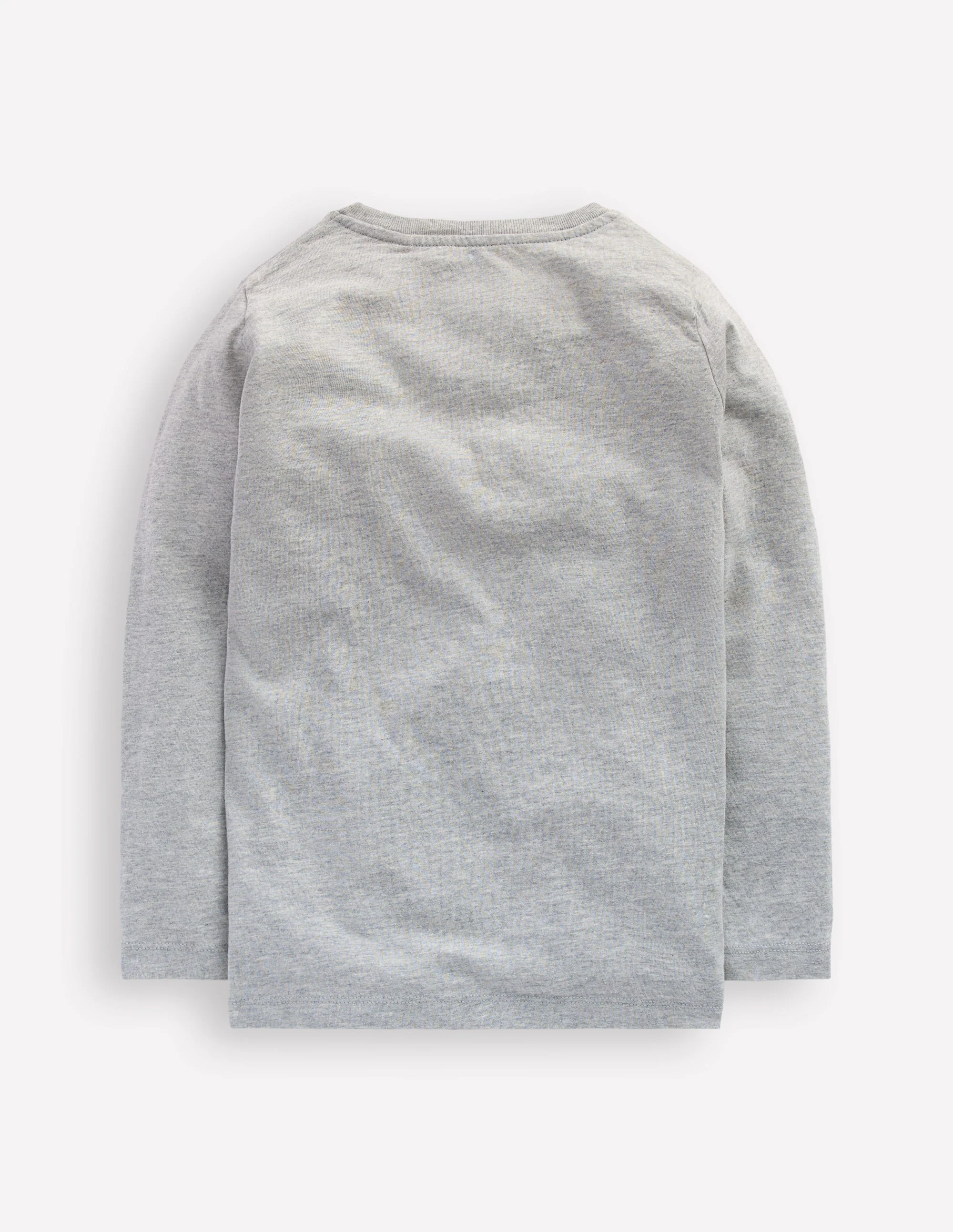 Originelles, langärmliges 3D-T-Shirt-Grau Eule - Image 2
