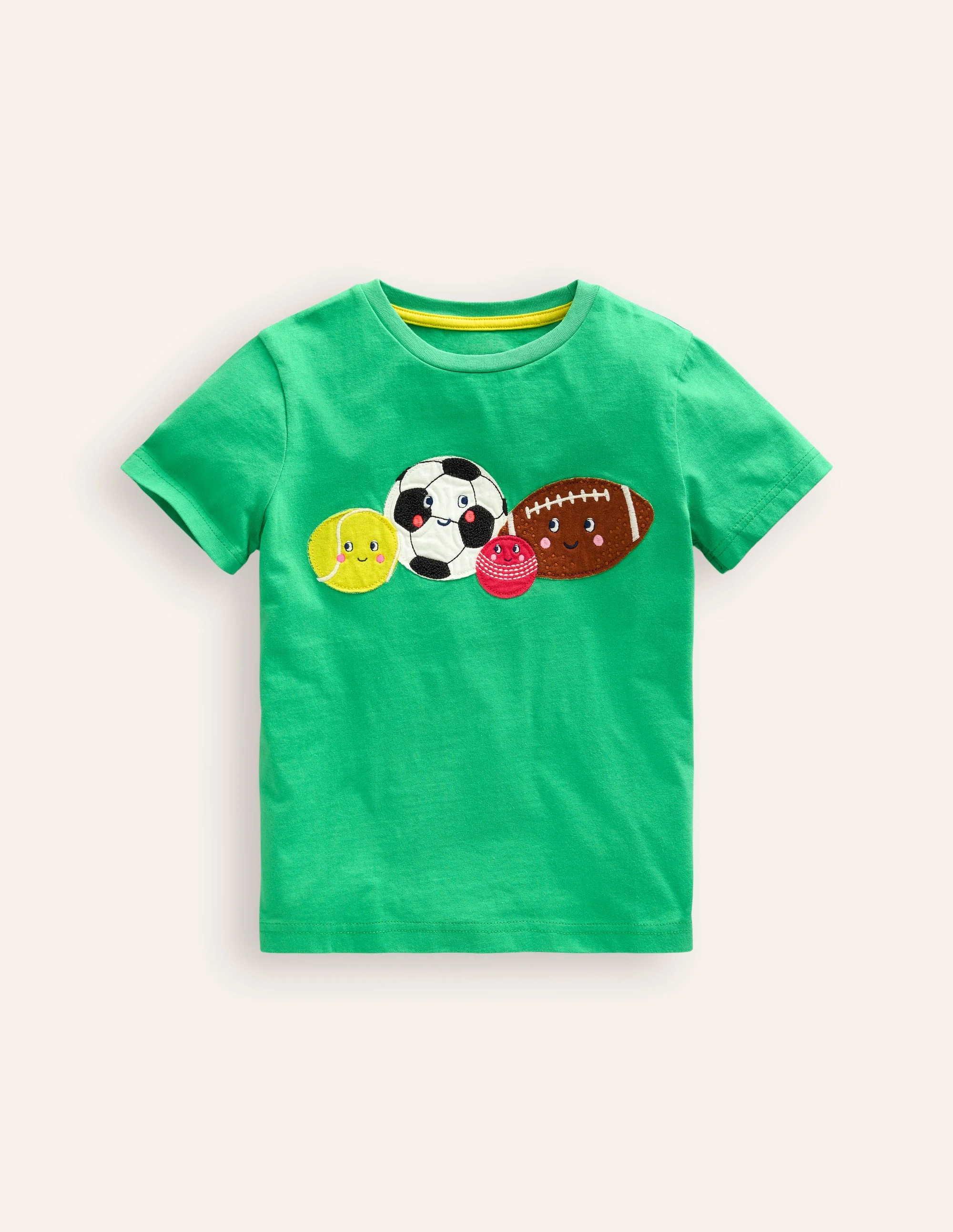 Originelles Sportbälle-T-Shirt-Erbsengrün Sport
