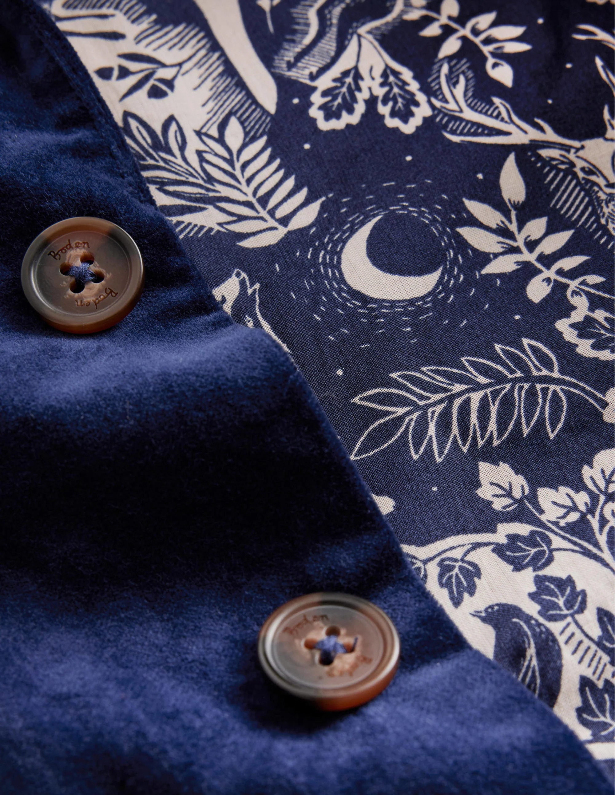 Party-Blazer aus Samt-Blau - Image 3