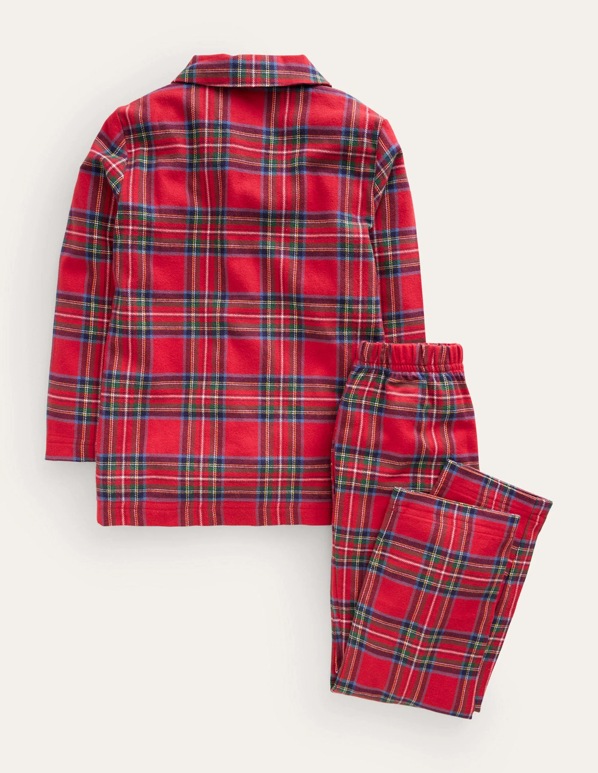 Pyjama-Set aus Webstoff-Rot Kariert - Image 2