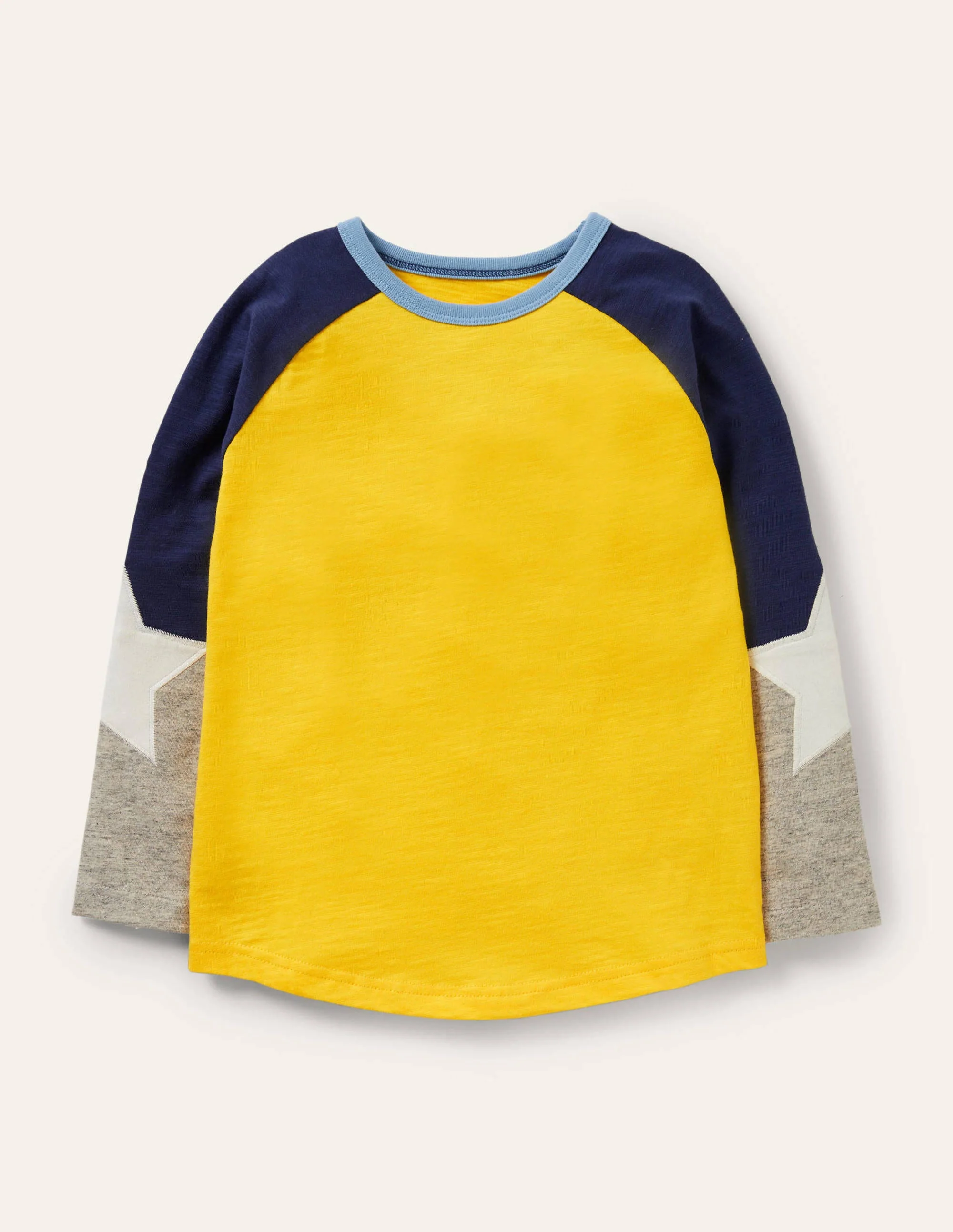 Raglan-Oberteil-Narzissengelb
