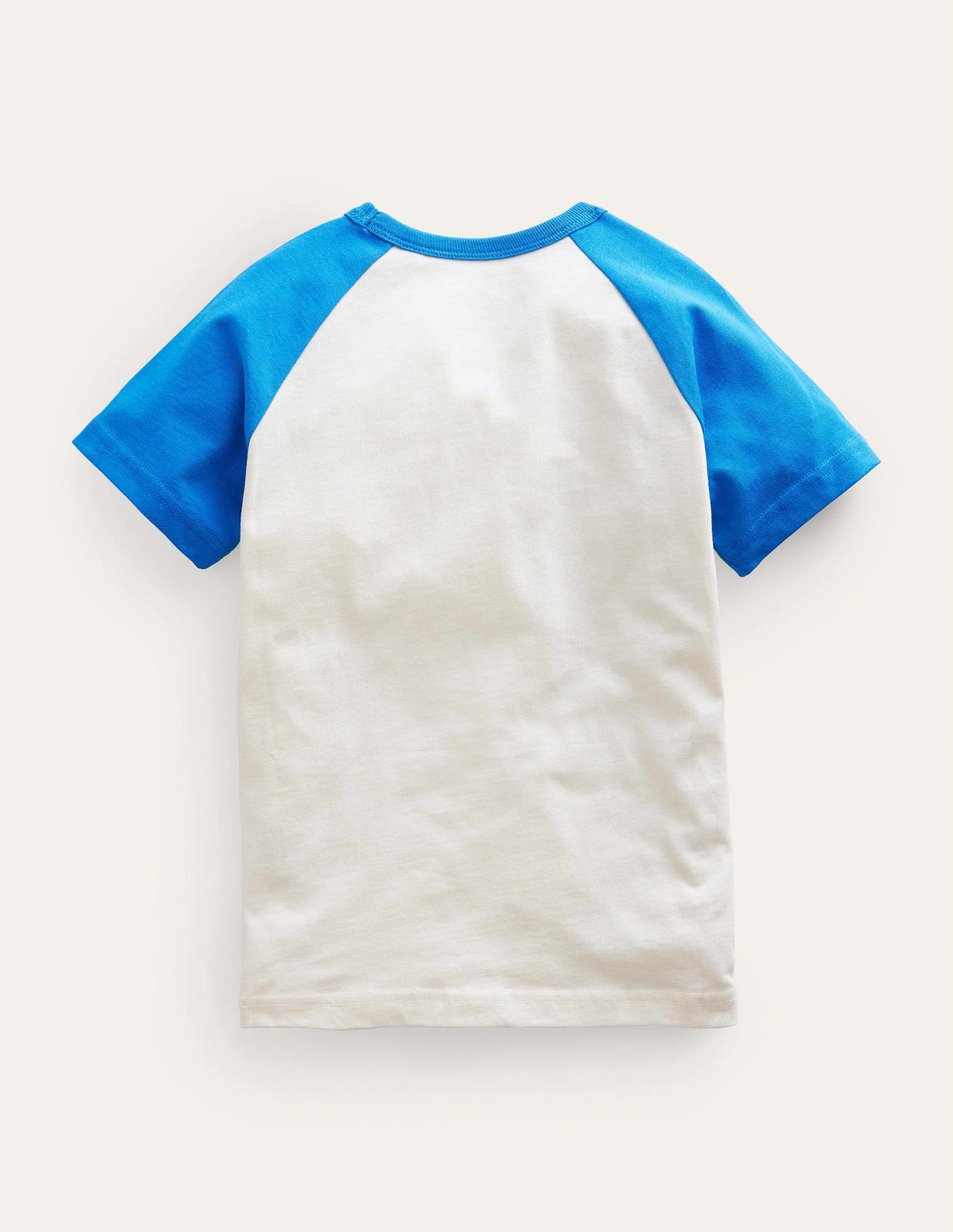 Raglan-T-Shirt mit Fakten-Karibikblau, Pizza - Image 2