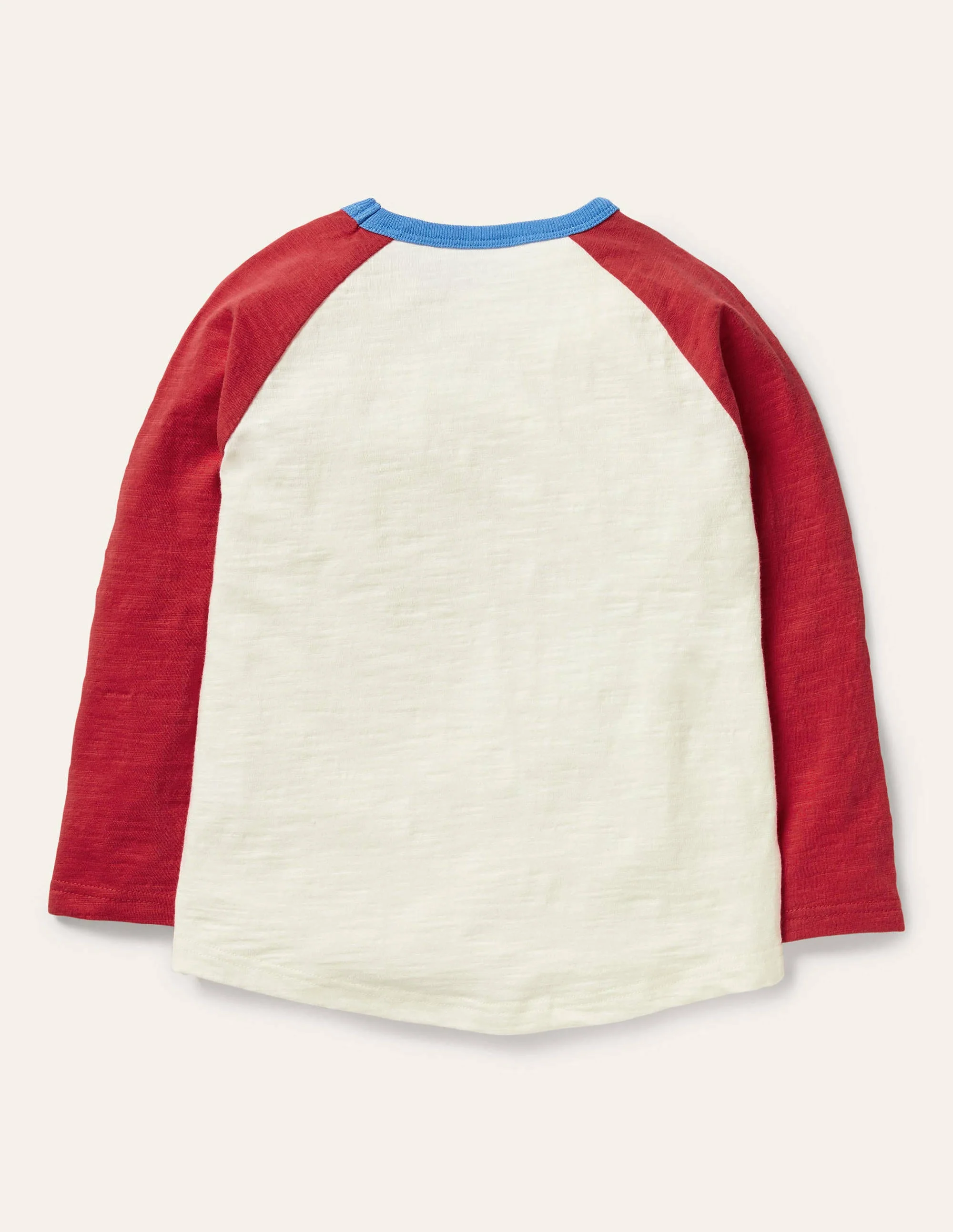 Raglan-T-Shirt mit Motiv-Naturweiß/Elisabethanisches Blau, Held - Image 2