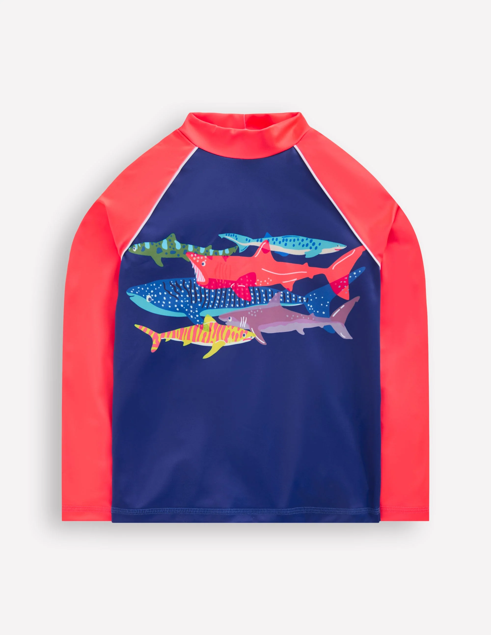 Rash Top mit Logo-Risodruck Hai