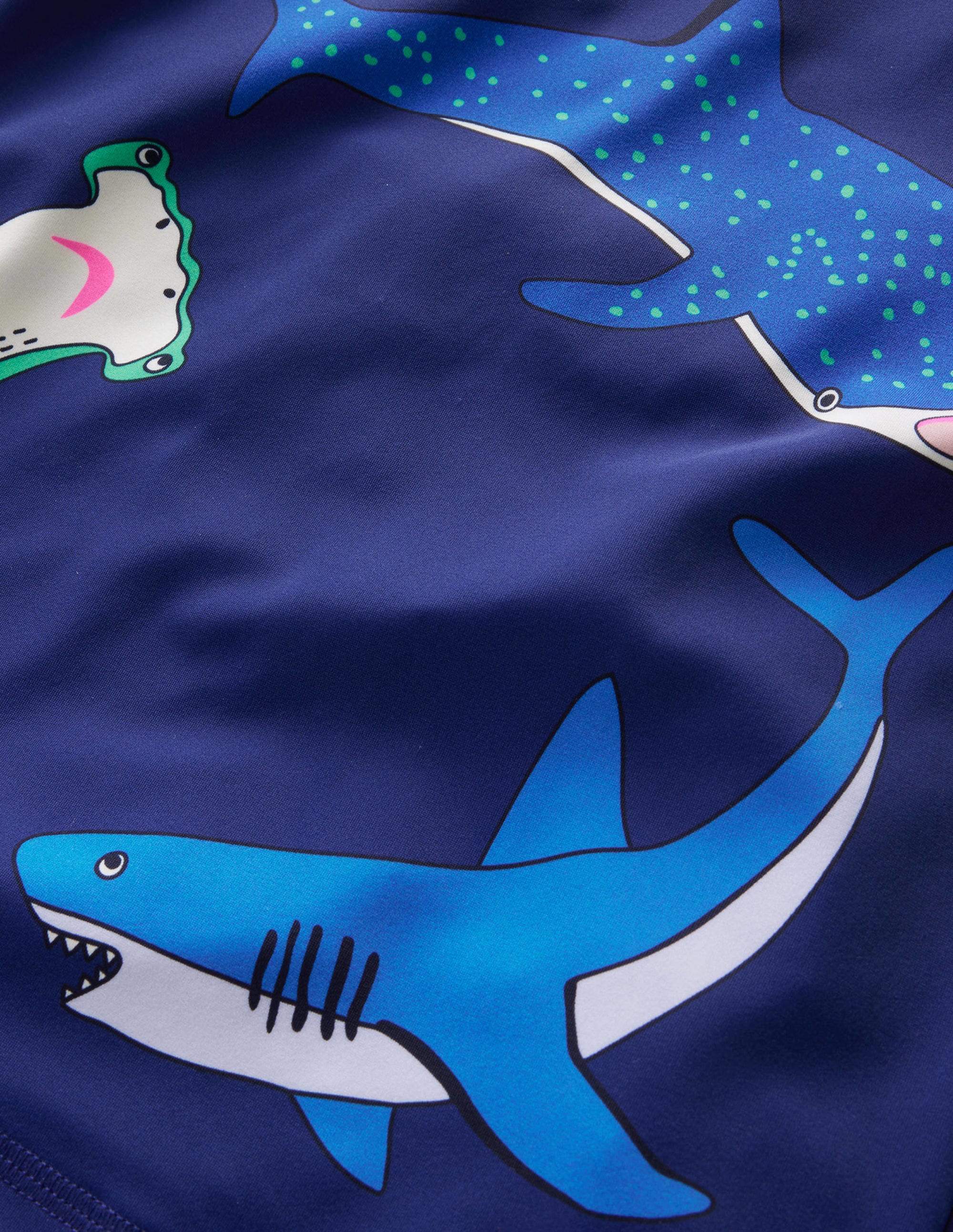 Rash Top mit Logo-Saphirblau Haie - Image 3
