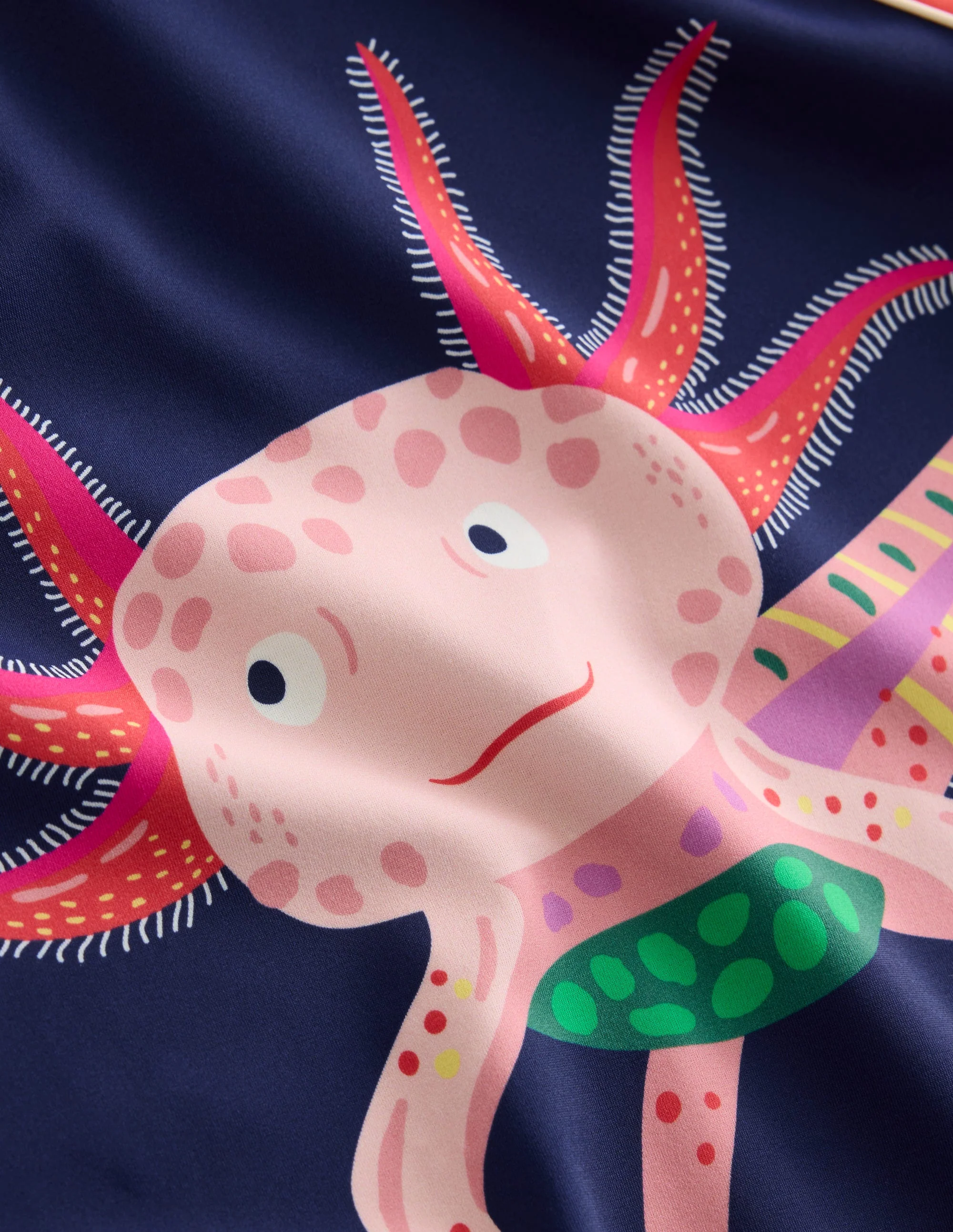 Rash Top mit Logo-Saphirblau / Marmeladenrot Axolotl - Image 3