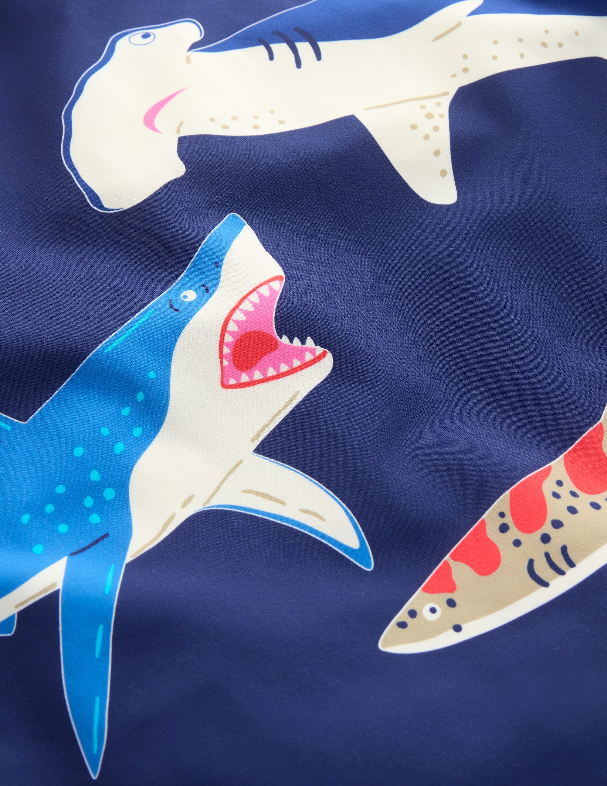 Rash Top mit Logo-Schuluniform-Navy, Haie - Image 3