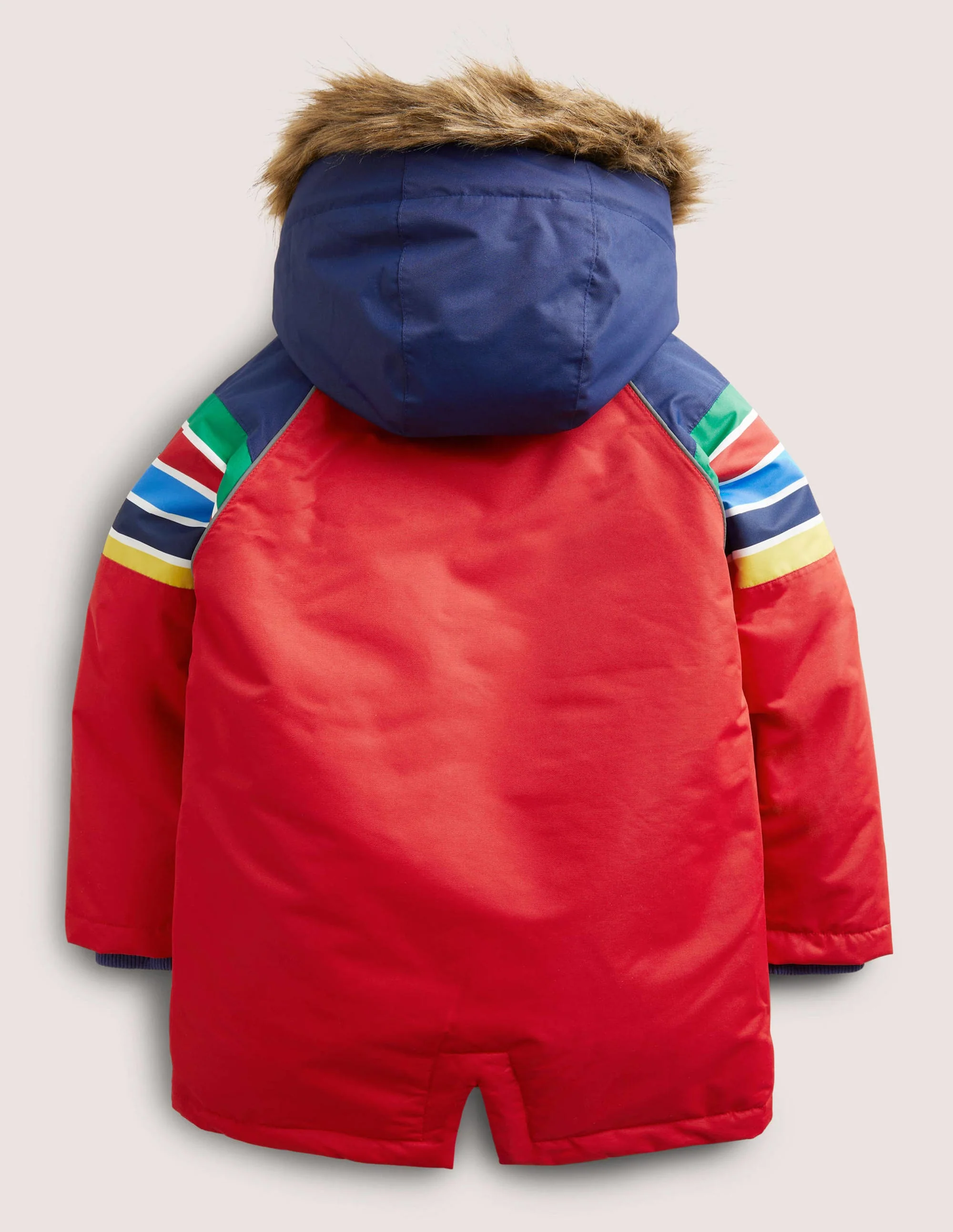 Red Rainbow 4-in-1 Waterproof Parka-Rockabilly-Rot, Regenbogen - Image 2