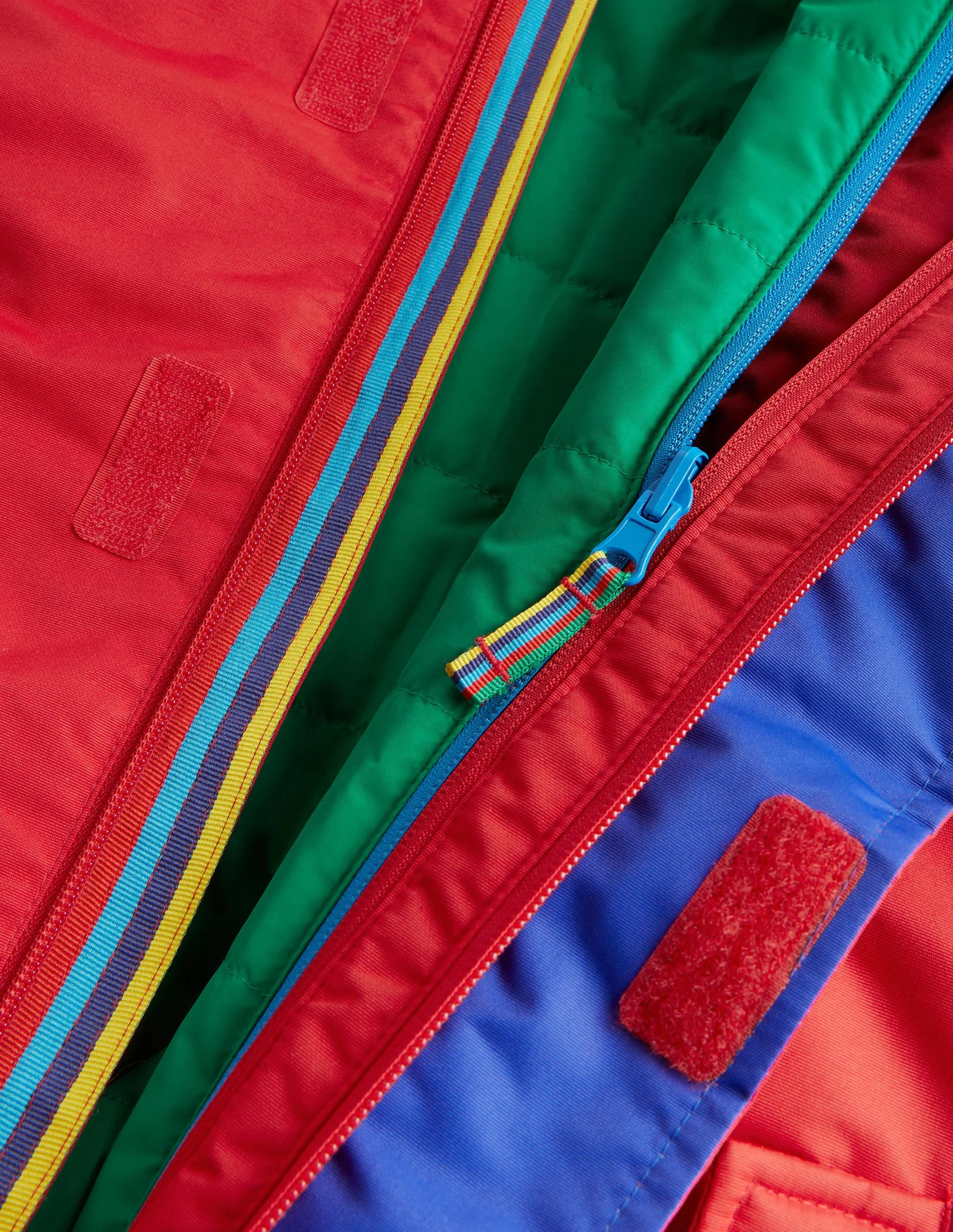 Red Rainbow 4-in-1 Waterproof Parka-Rockabilly-Rot, Regenbogen - Image 3