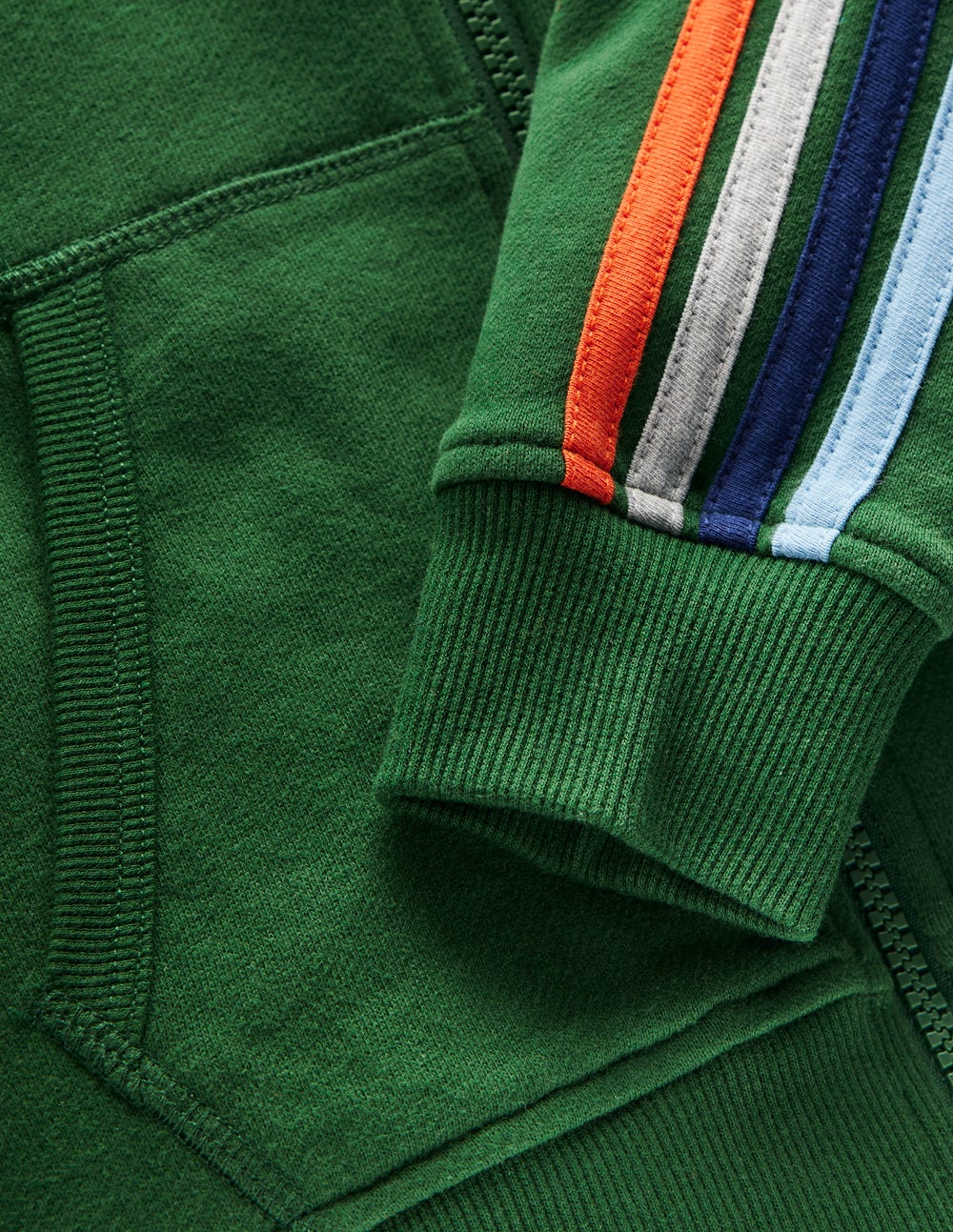 Regenbogen-Kapuzenjacke-Kieferngrün - Image 3