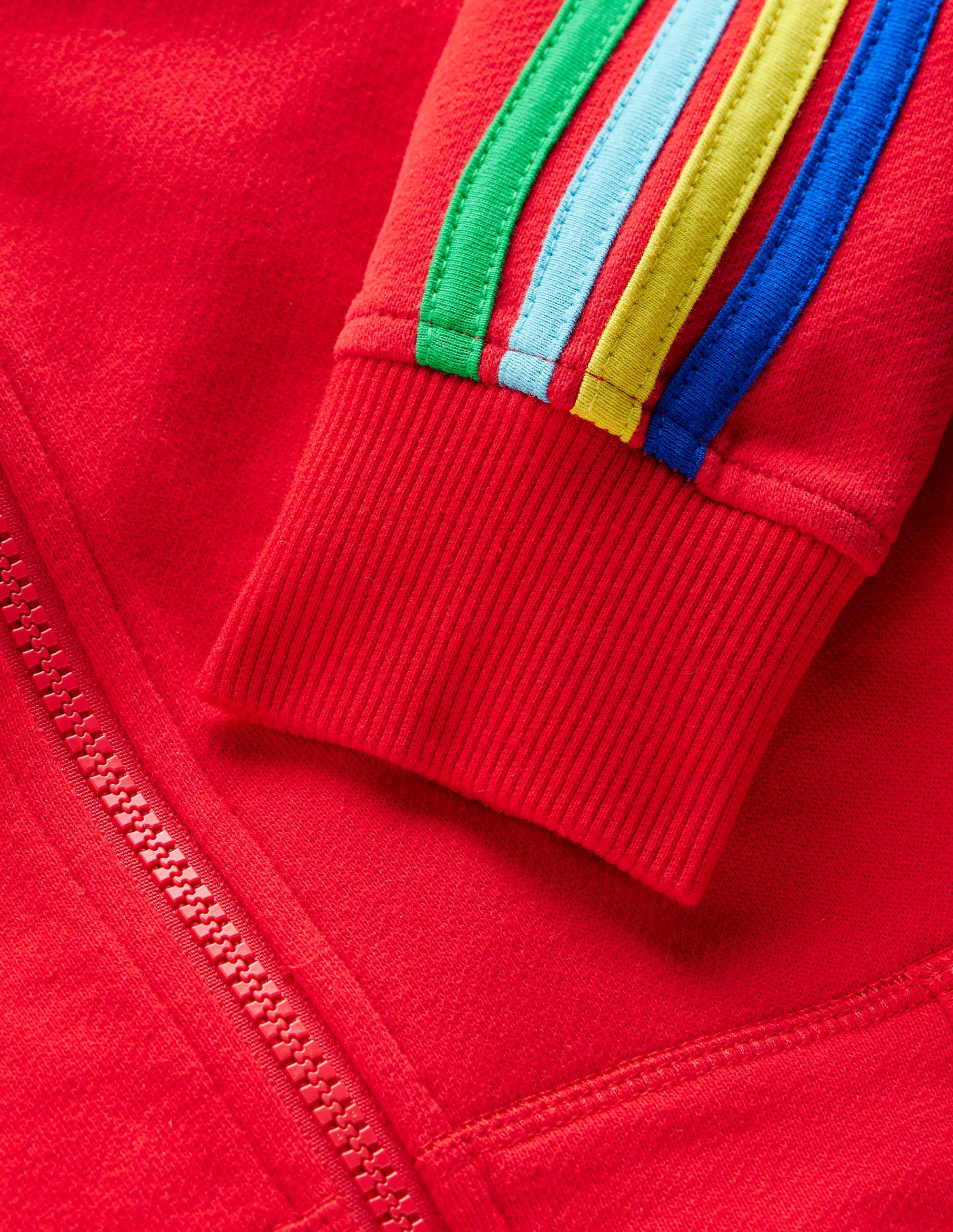 Regenbogen-Kapuzenjacke-Kirschrot - Image 3