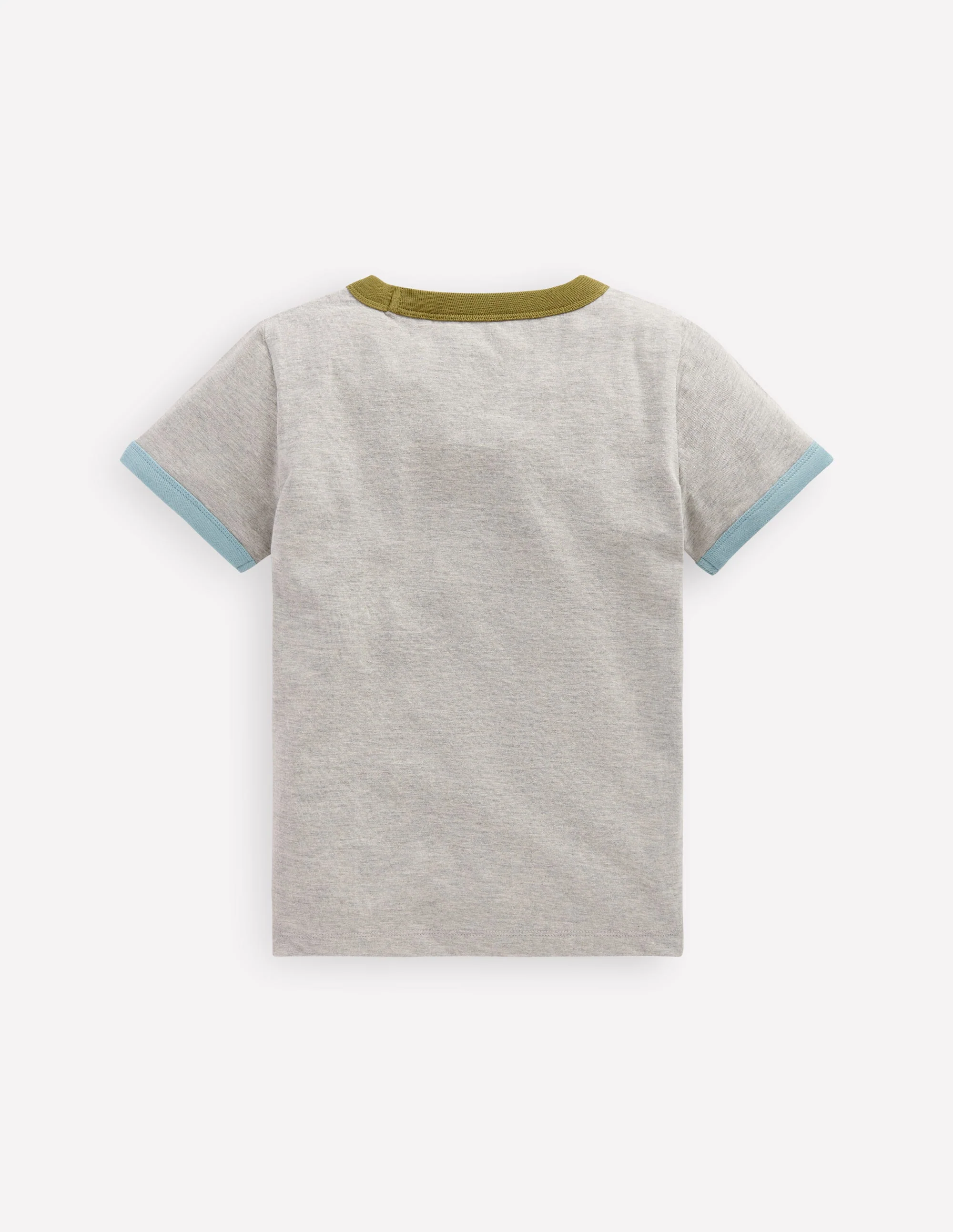 Ringer-T-Shirt-Grau Meliert - Image 2