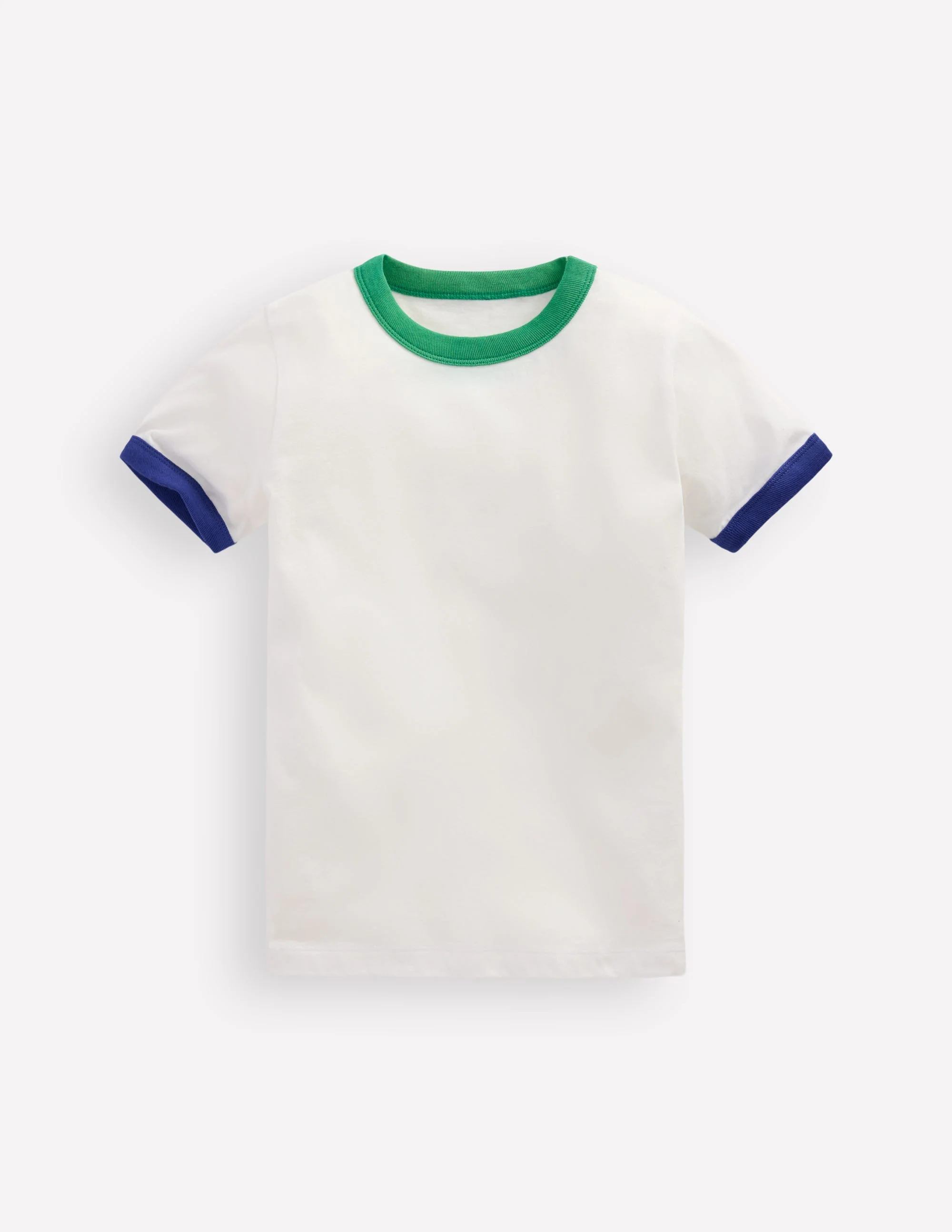 Ringer-T-Shirt-Naturweiß