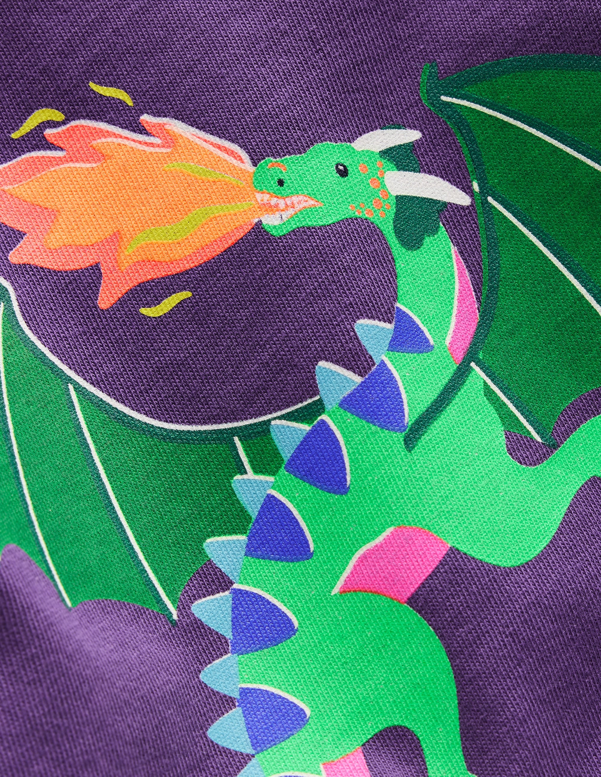 Riso Langarmshirt-Mystisches Lila Drachen - Image 3