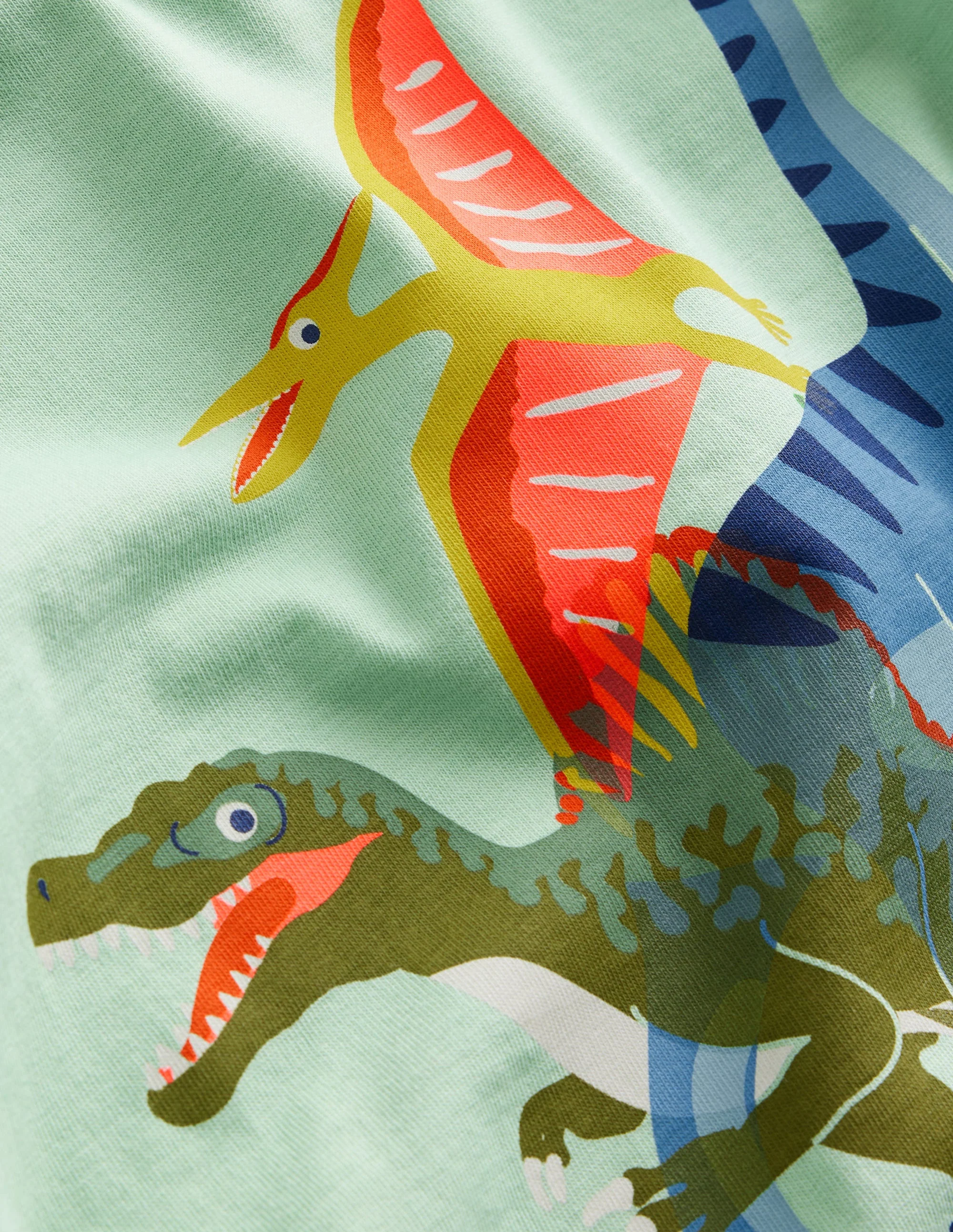 Riso T-Shirt mit Druck-Pistaziengrün Dinos - Image 3