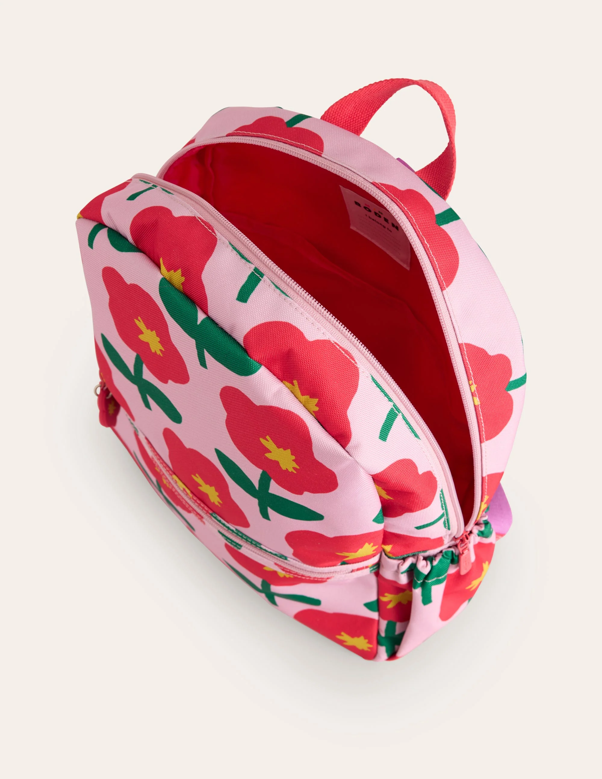 Rucksack-Vintage-Rosa Cutout Blume - Image 3