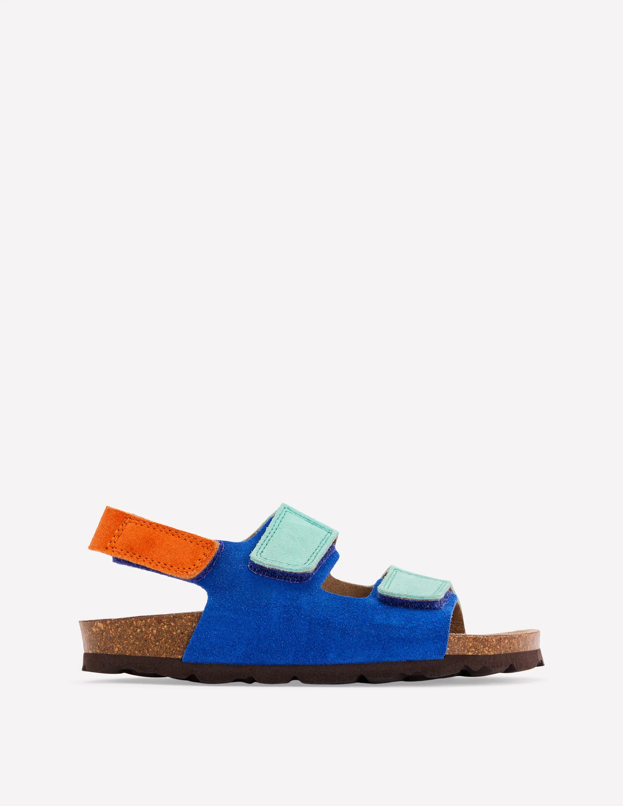 Sandalen in Blockfarben-Blau Blockfarben