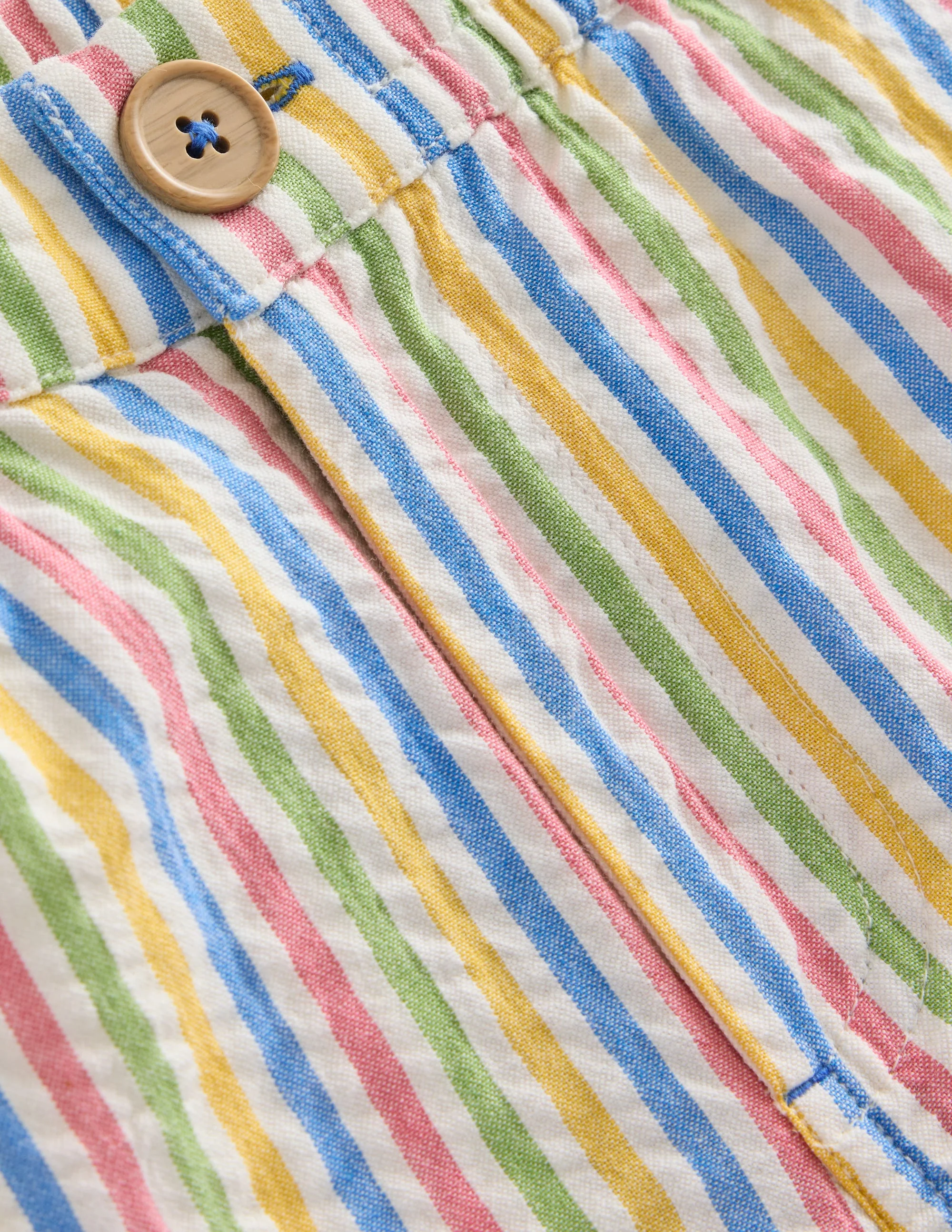 Schicke Shorts mit Umschlag-Bunt Gestreift - Image 3