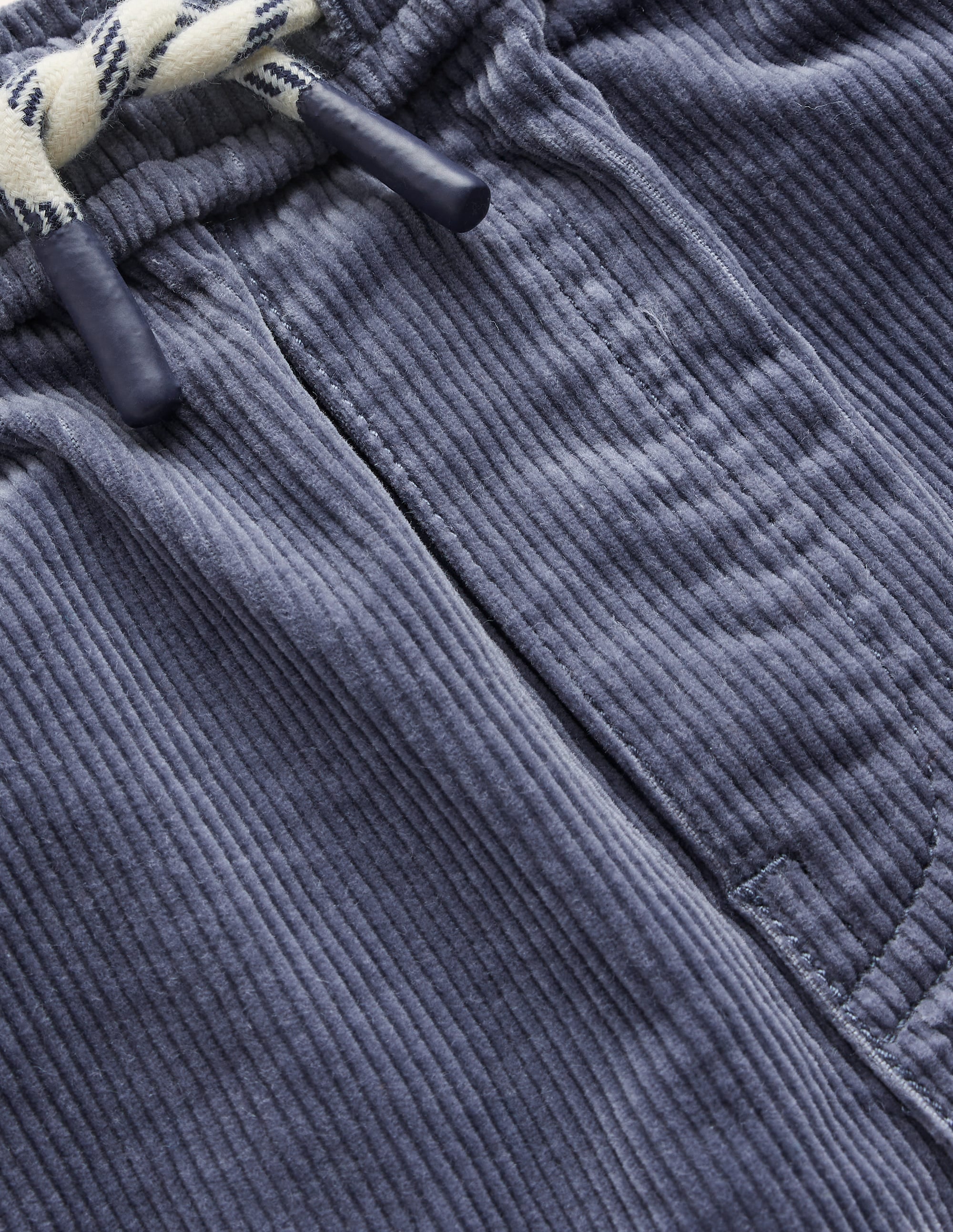 Schmal geschnittene Hose zum Hineinschlüpfen-Aschgrau Kordel - Image 3