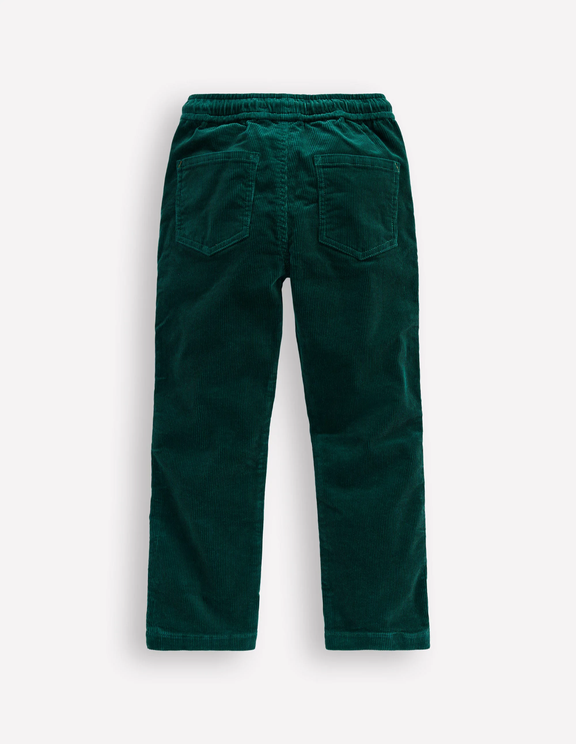 Schmal geschnittene Hose zum Hineinschlüpfen-Dunkles Smaragdgrün Cord - Image 2
