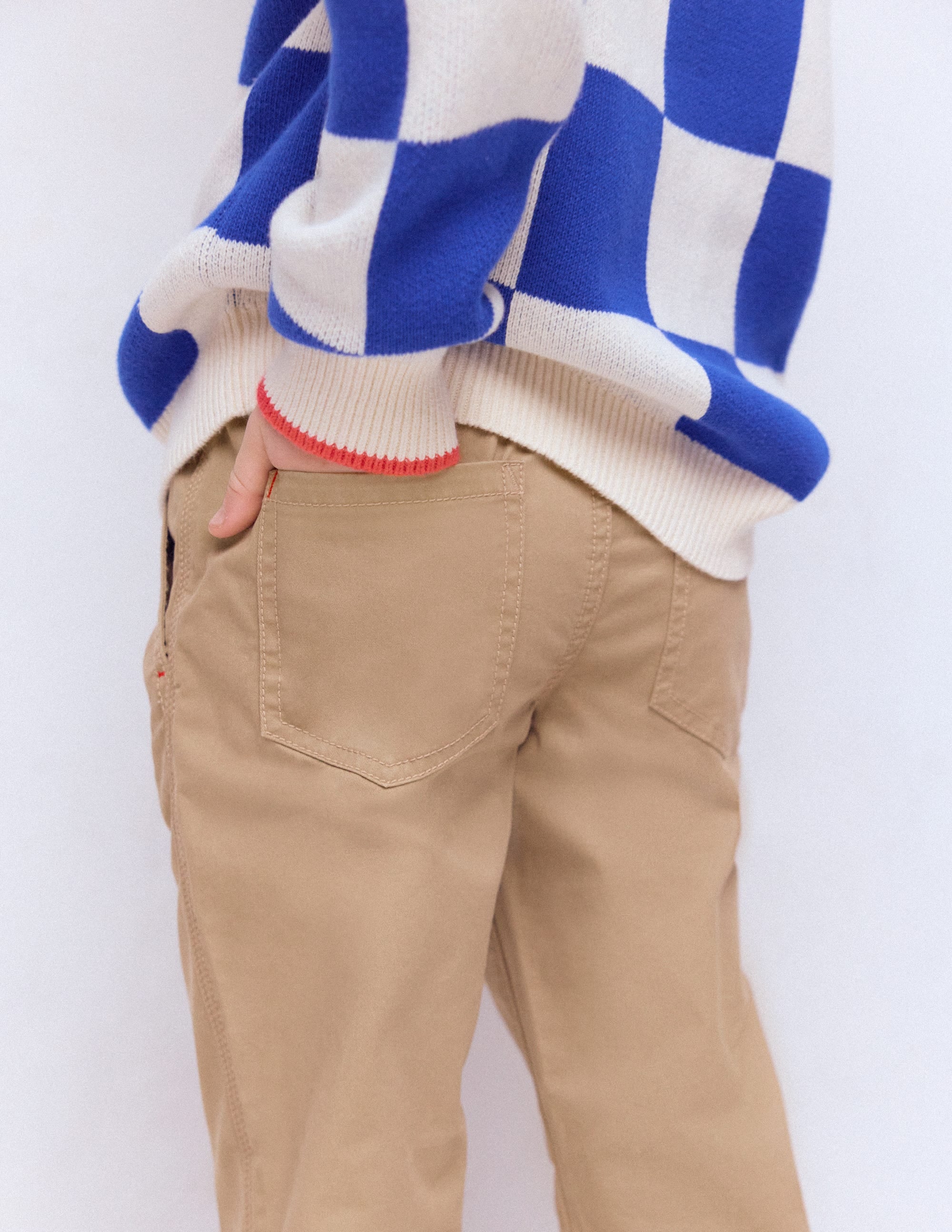 Schmal geschnittene Hose zum Hineinschlüpfen-Greige - Image 3