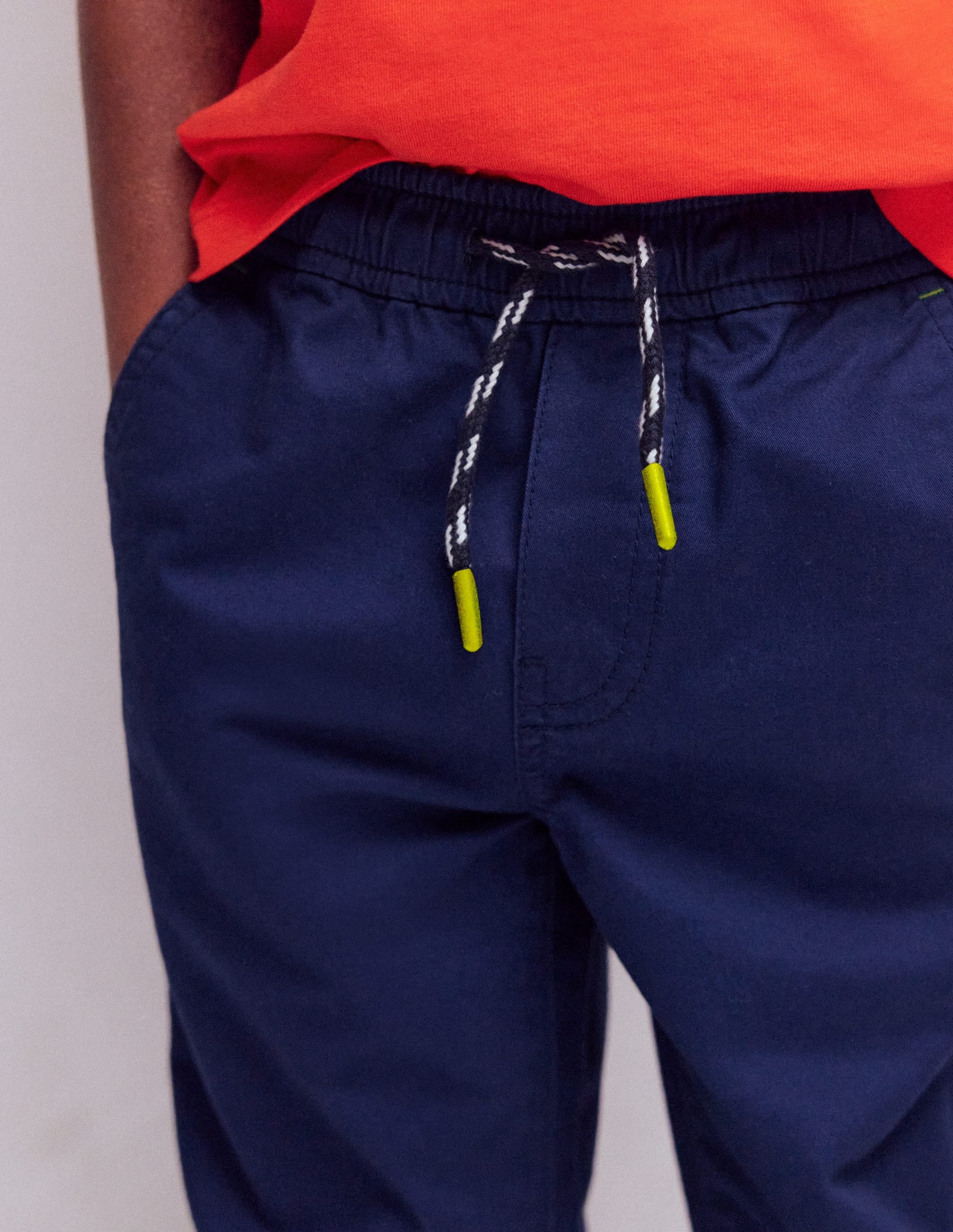Schmal geschnittene Hose zum Hineinschlüpfen-Schuluniform-Marineblau - Image 2