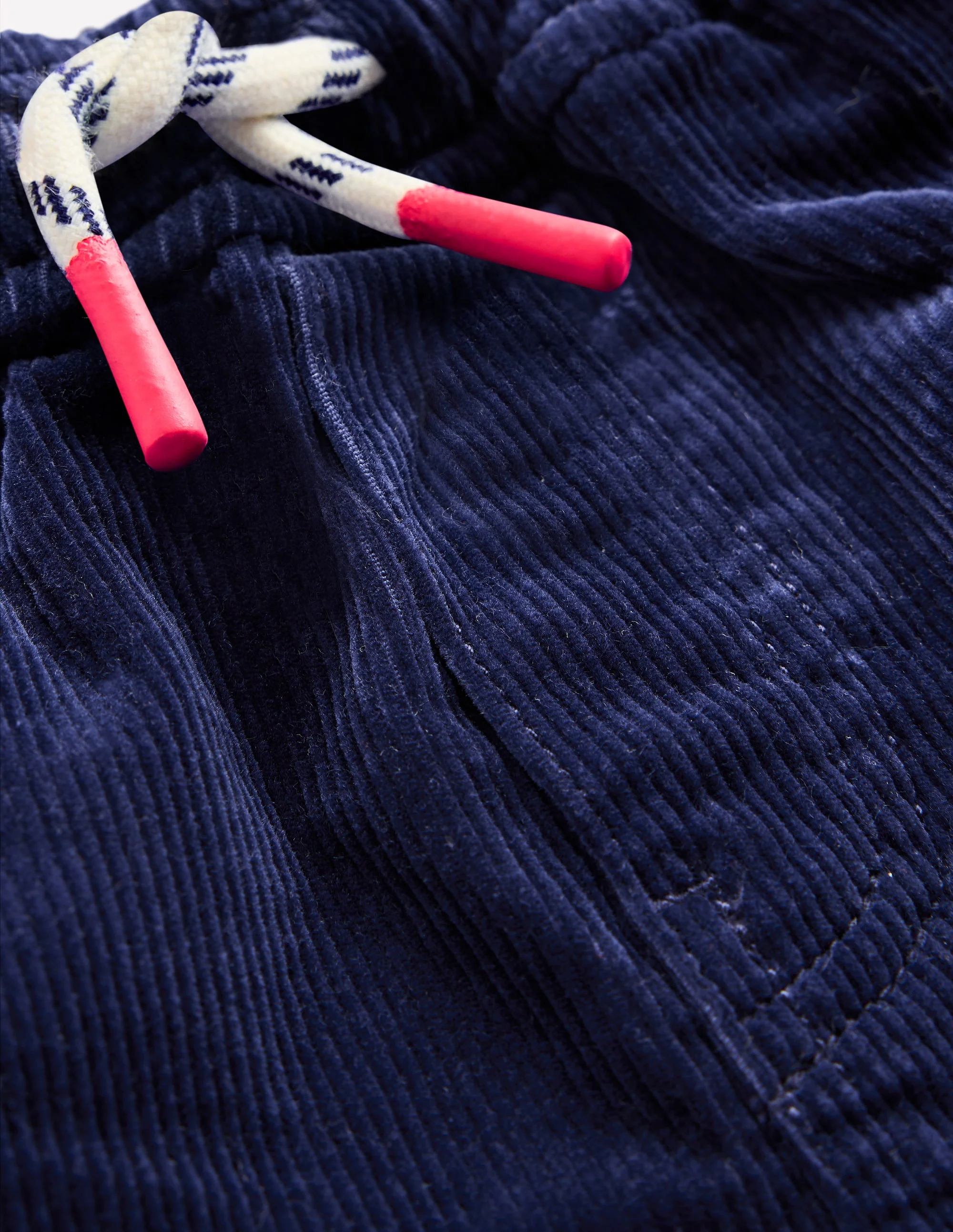 Schmal geschnittene Hose zum Hineinschlüpfen-Schuluniform-Marineblau Cord - Image 3