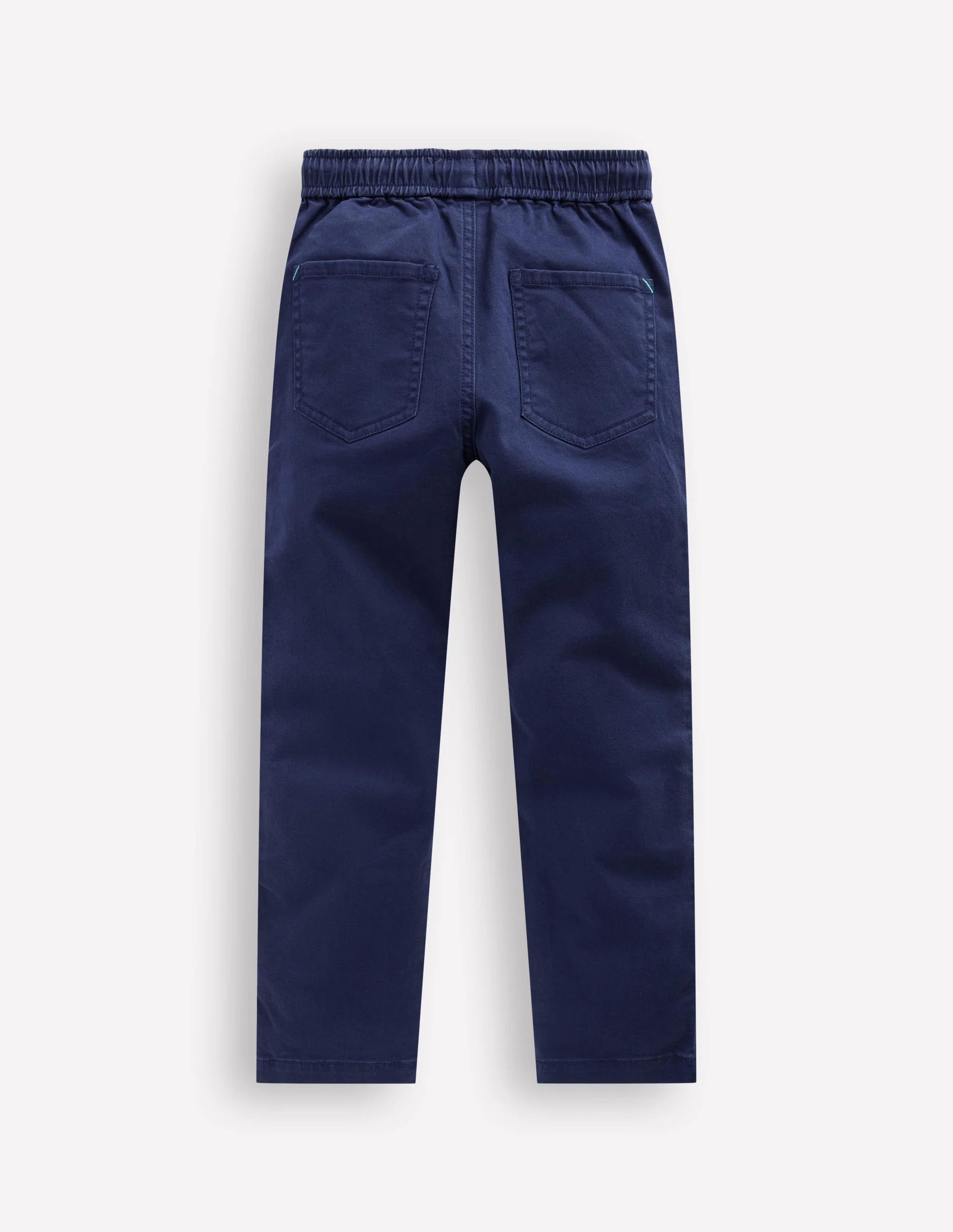 Schmal geschnittene Hose zum Hineinschlüpfen-Schuluniform-Marineblau Twill - Image 2