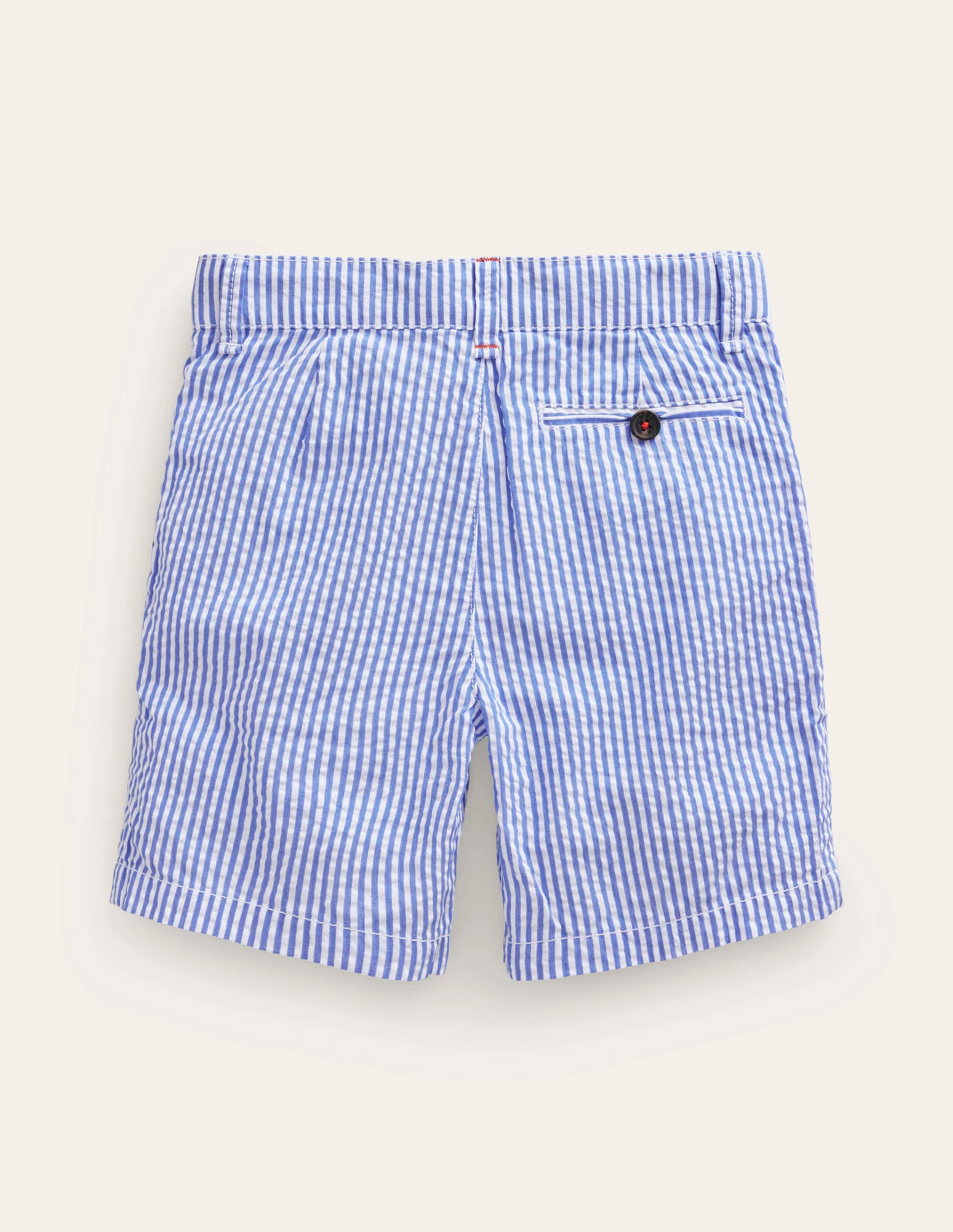Seersucker-Shorts-Blau/Weiß, Seersucker - Image 2