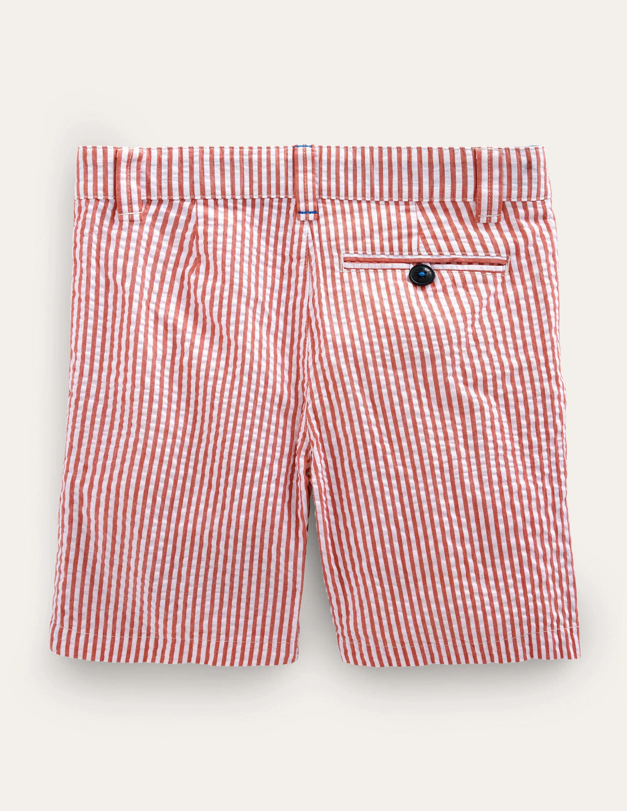 Seersucker-Shorts-Marmeladenrot/Naturweiß, Gestreift - Image 2