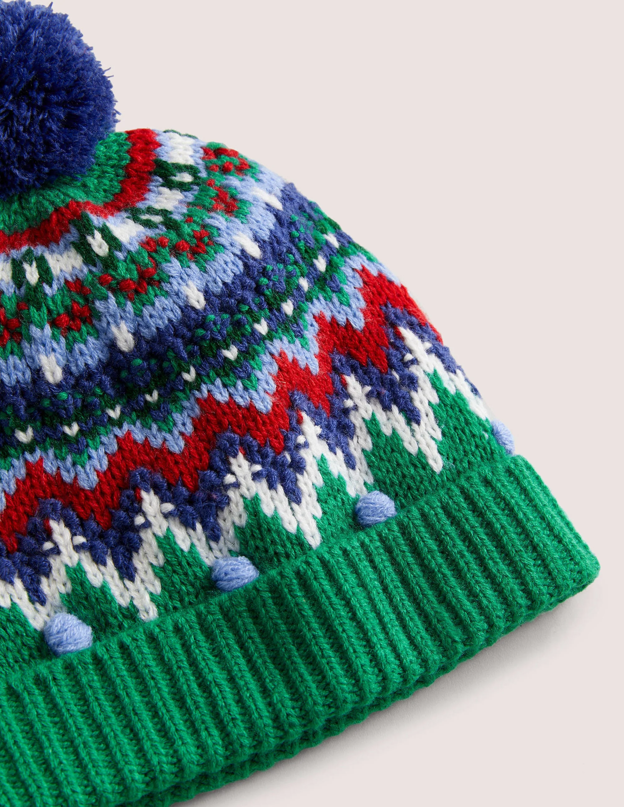 Set aus Fair-Isle-Mütze und Fäustlingen-Grün - Image 2